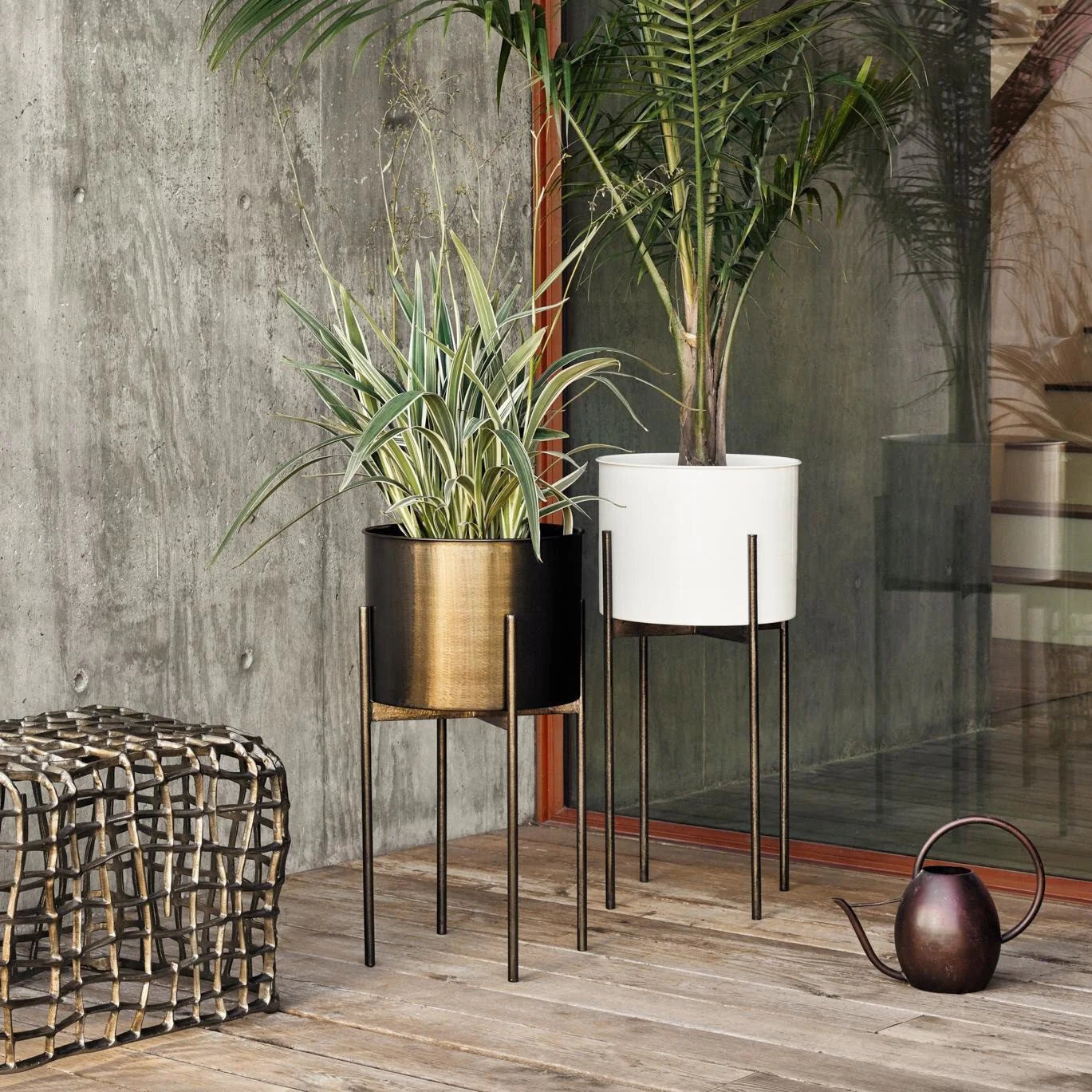 Jed Planter - Weathered Brass - Image 3