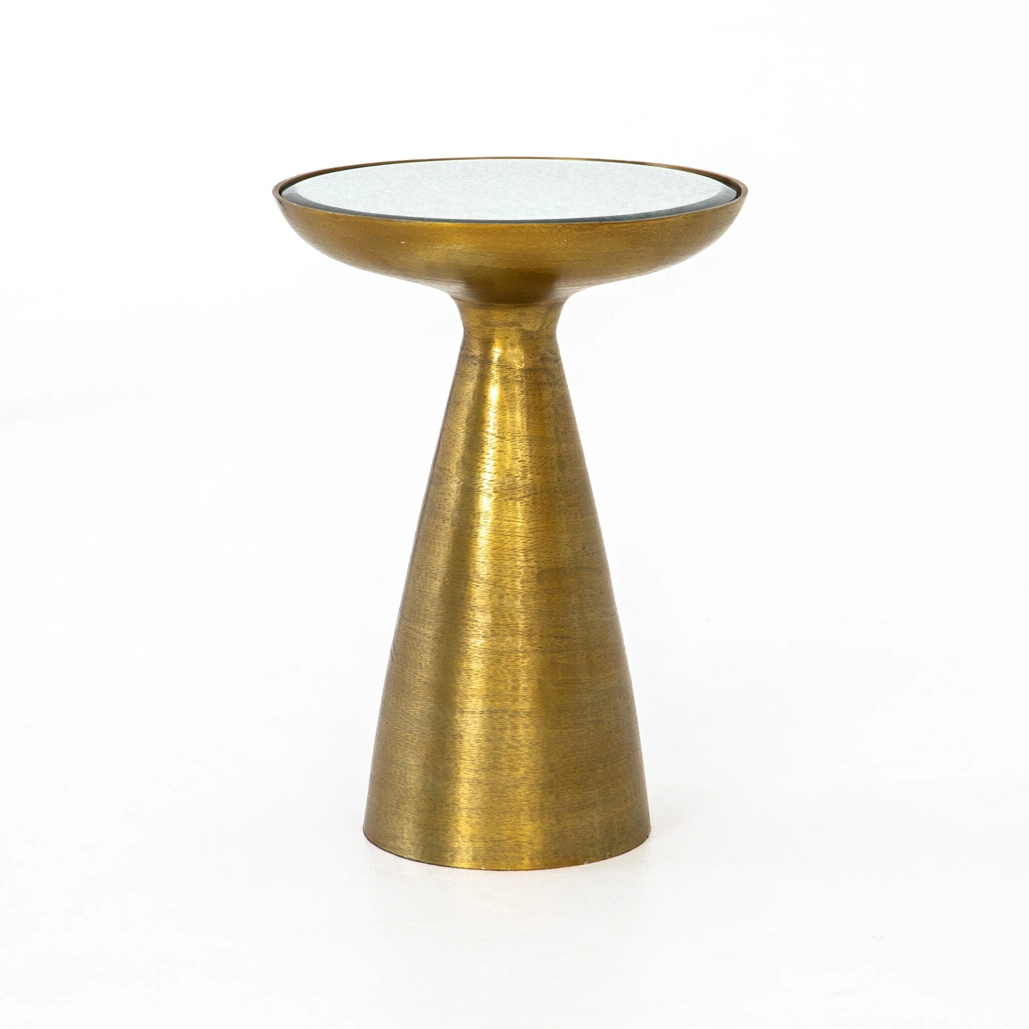 Marlow Mod Pedestal Table - Ash Glass - Image 1