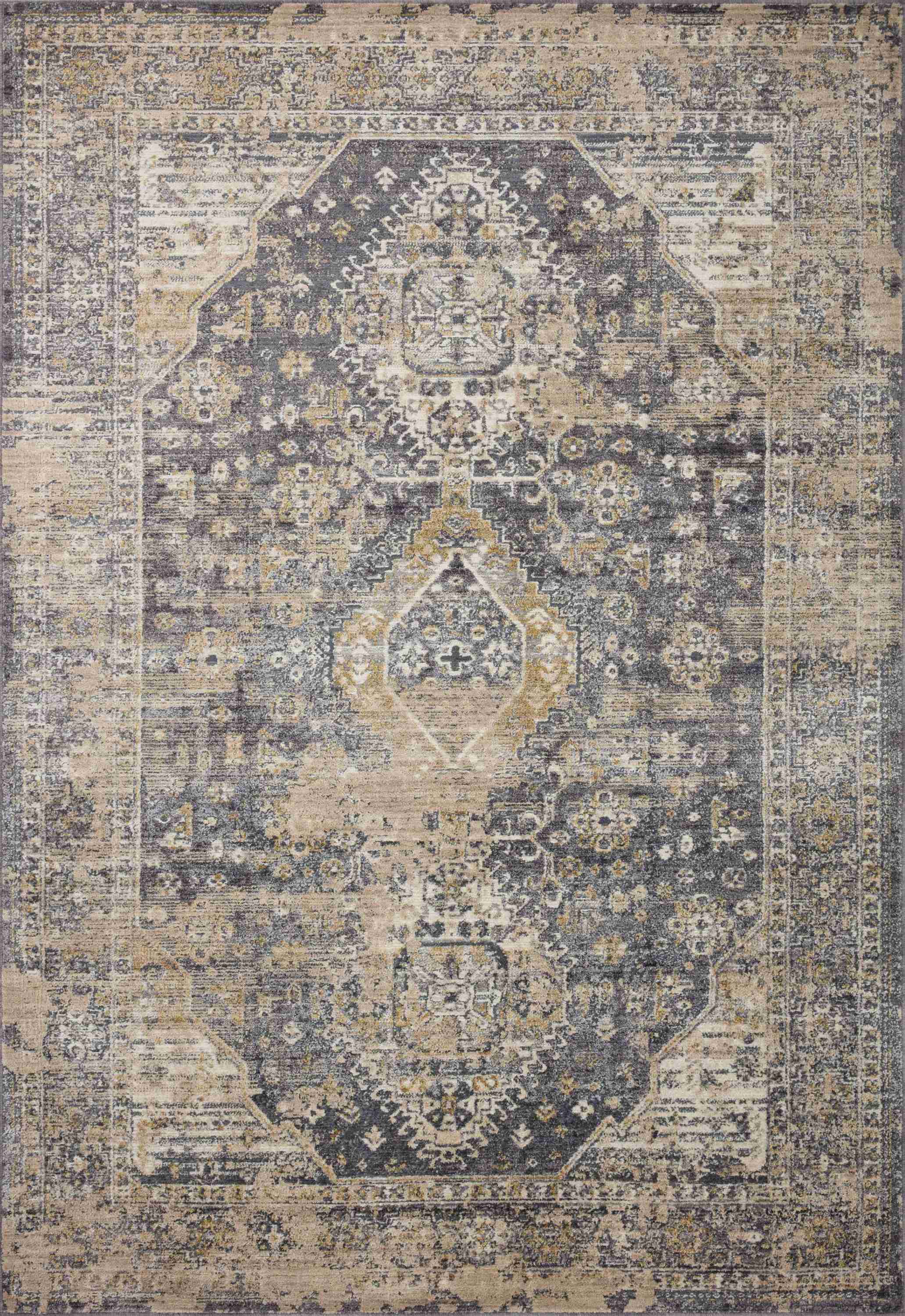 Loloi | Indra Collection | Charcoal / Natural | INA-03 - Image 1