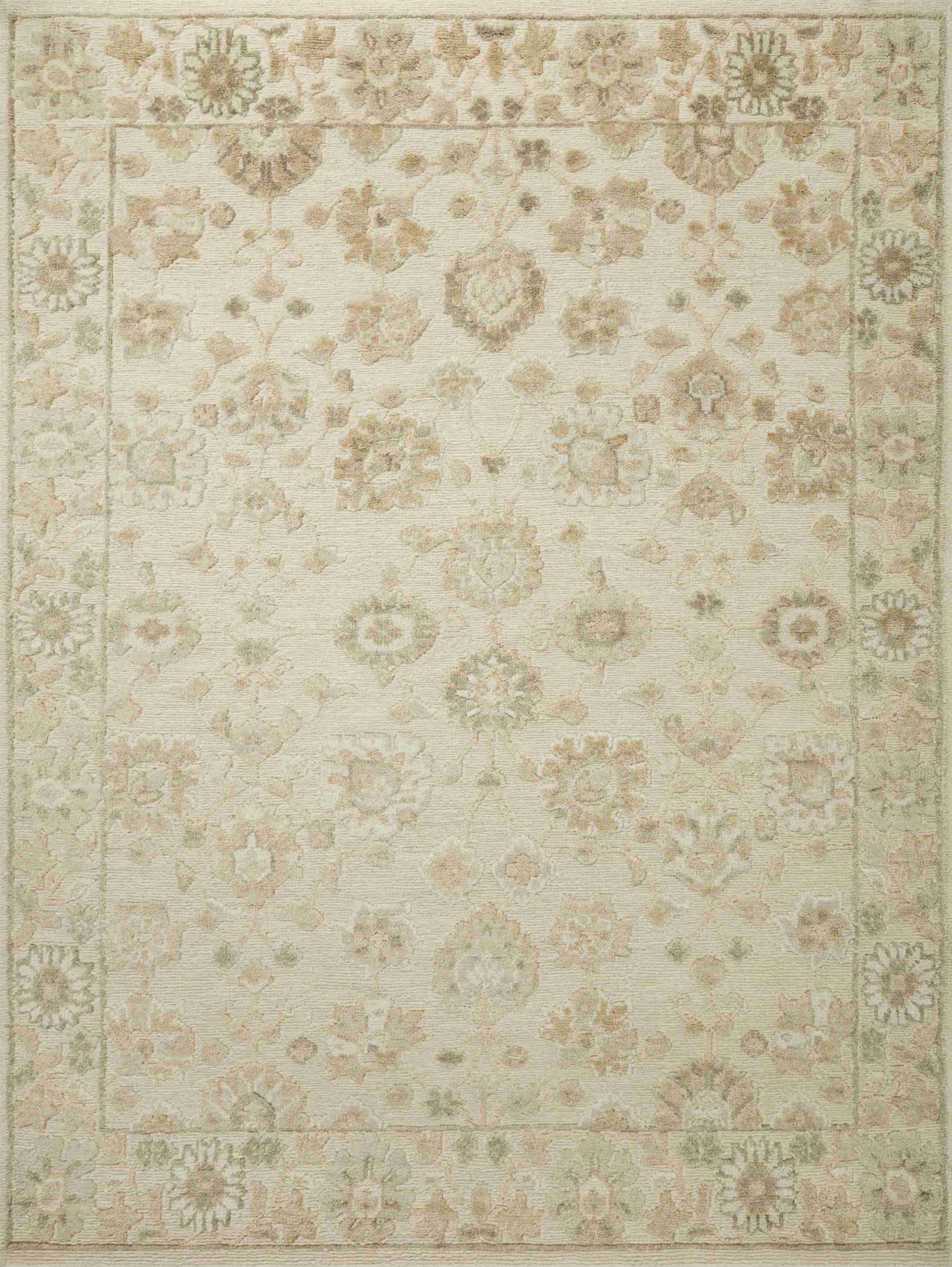 Magnolia Home by Joanna Gaines x Loloi | Ingrid Collection | Natural / Sage | ING-02 - Image 1