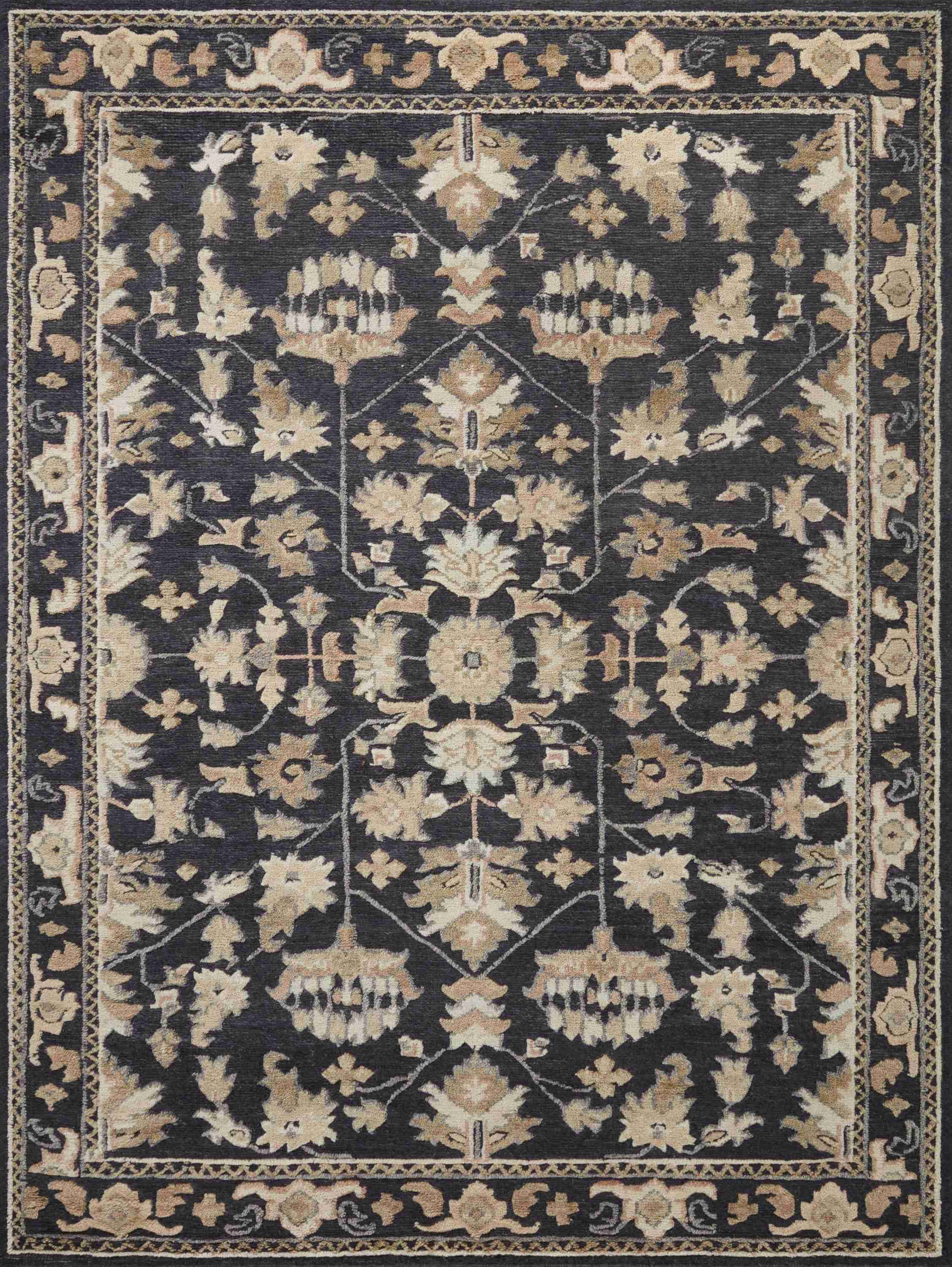 Magnolia Home by Joanna Gaines x Loloi | Ingrid Collection | Navy / Multi | ING-03 - Image 1