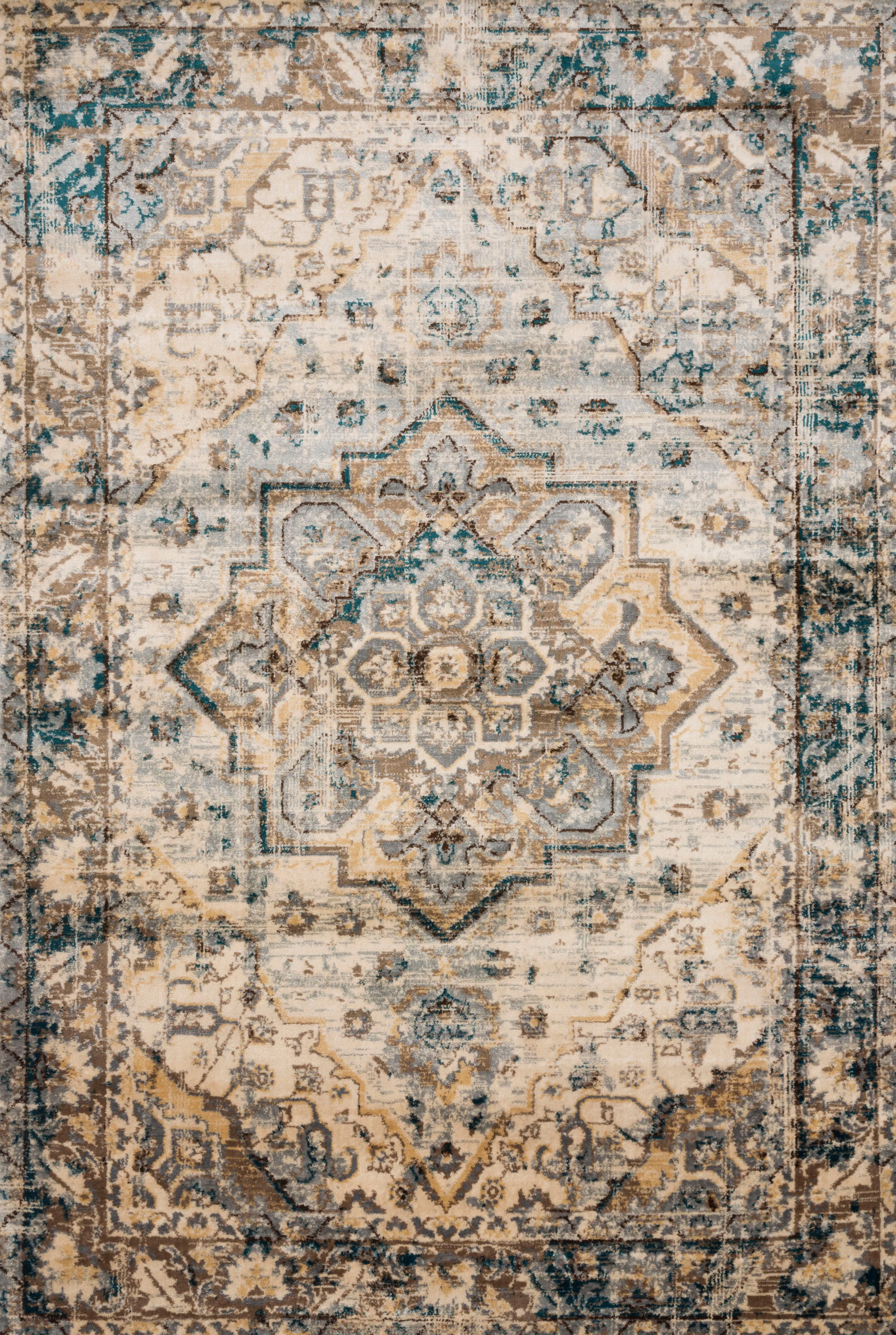 Loloi II | Isadora Collection | Oatmeal / Bark | ISA-02 - Image 1