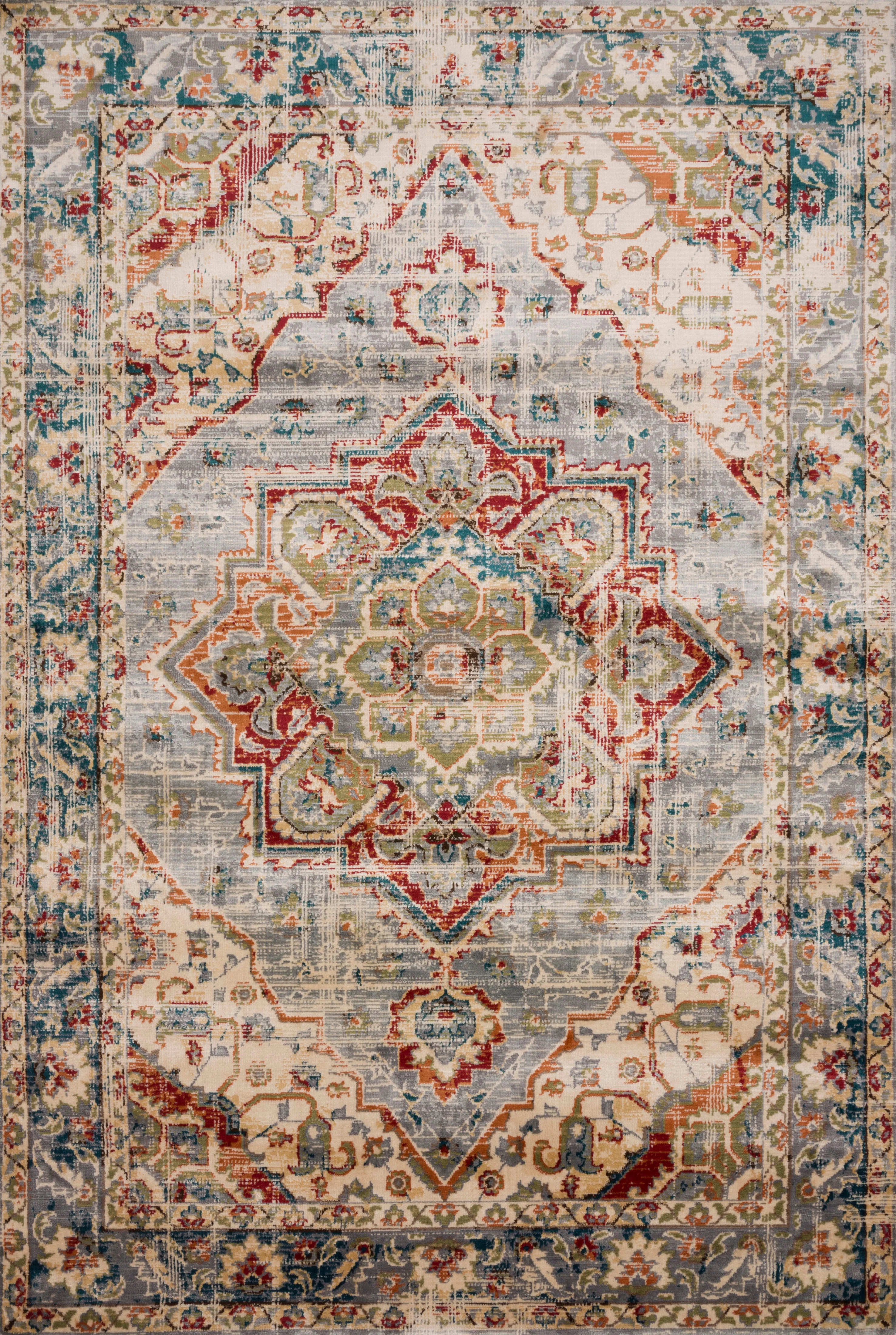 Loloi II | Isadora Collection | Oatmeal / Multi | ISA-02 - Image 1