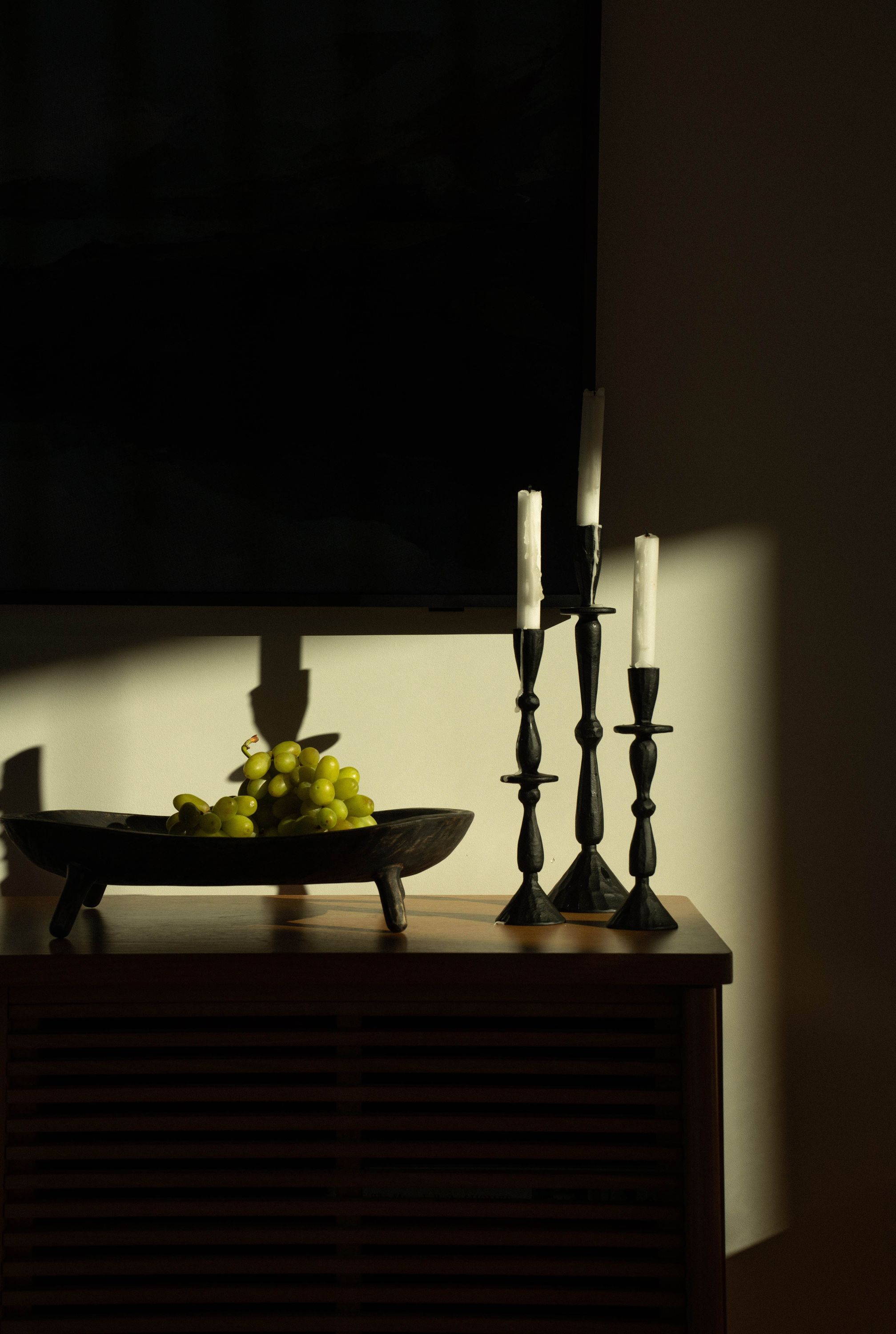 Imani Candle Holder L, Black - Image 2