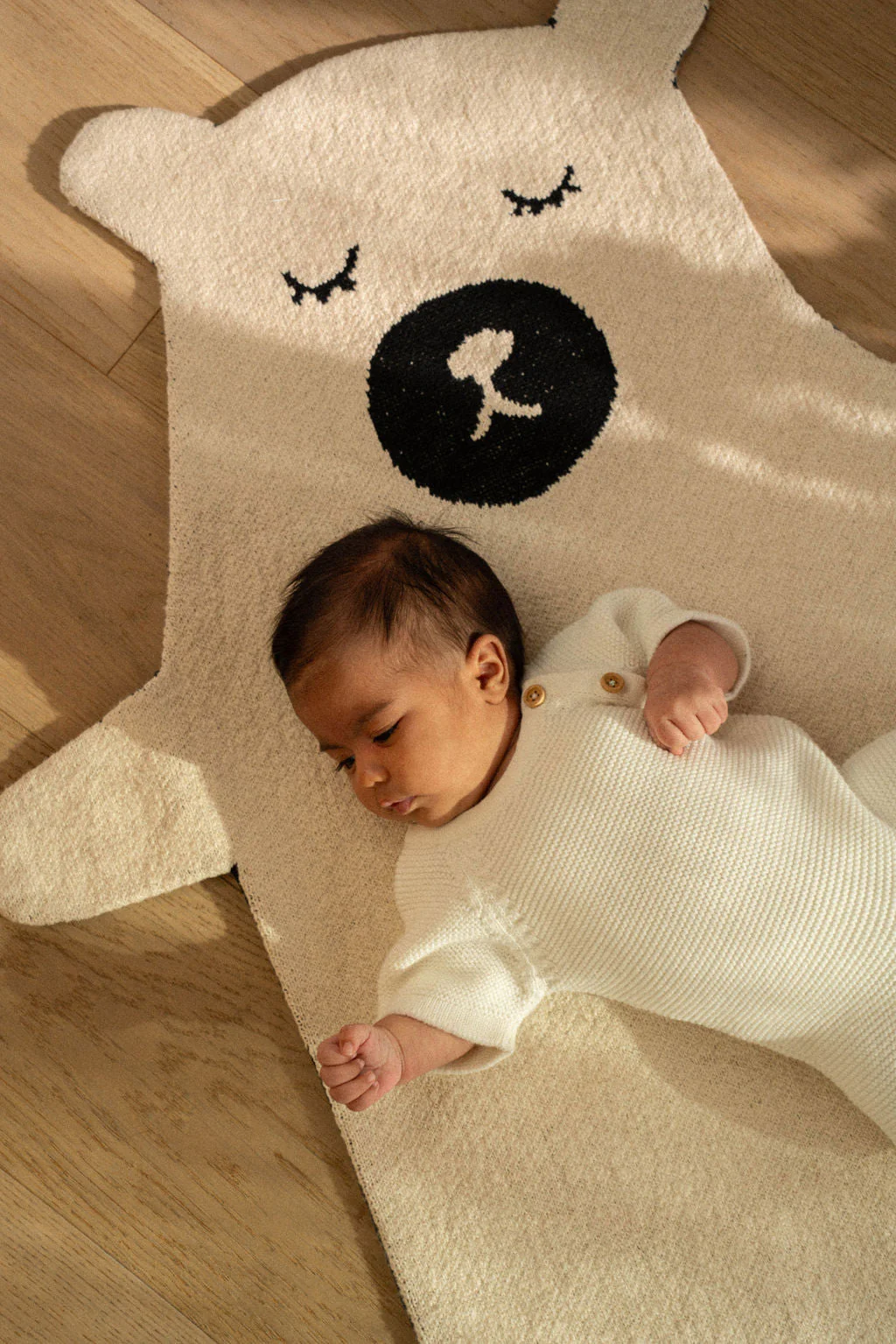 Sleepy Bear Knit Rug - Image 2