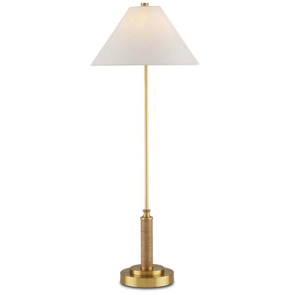 Ippolito Brass Console Lamp