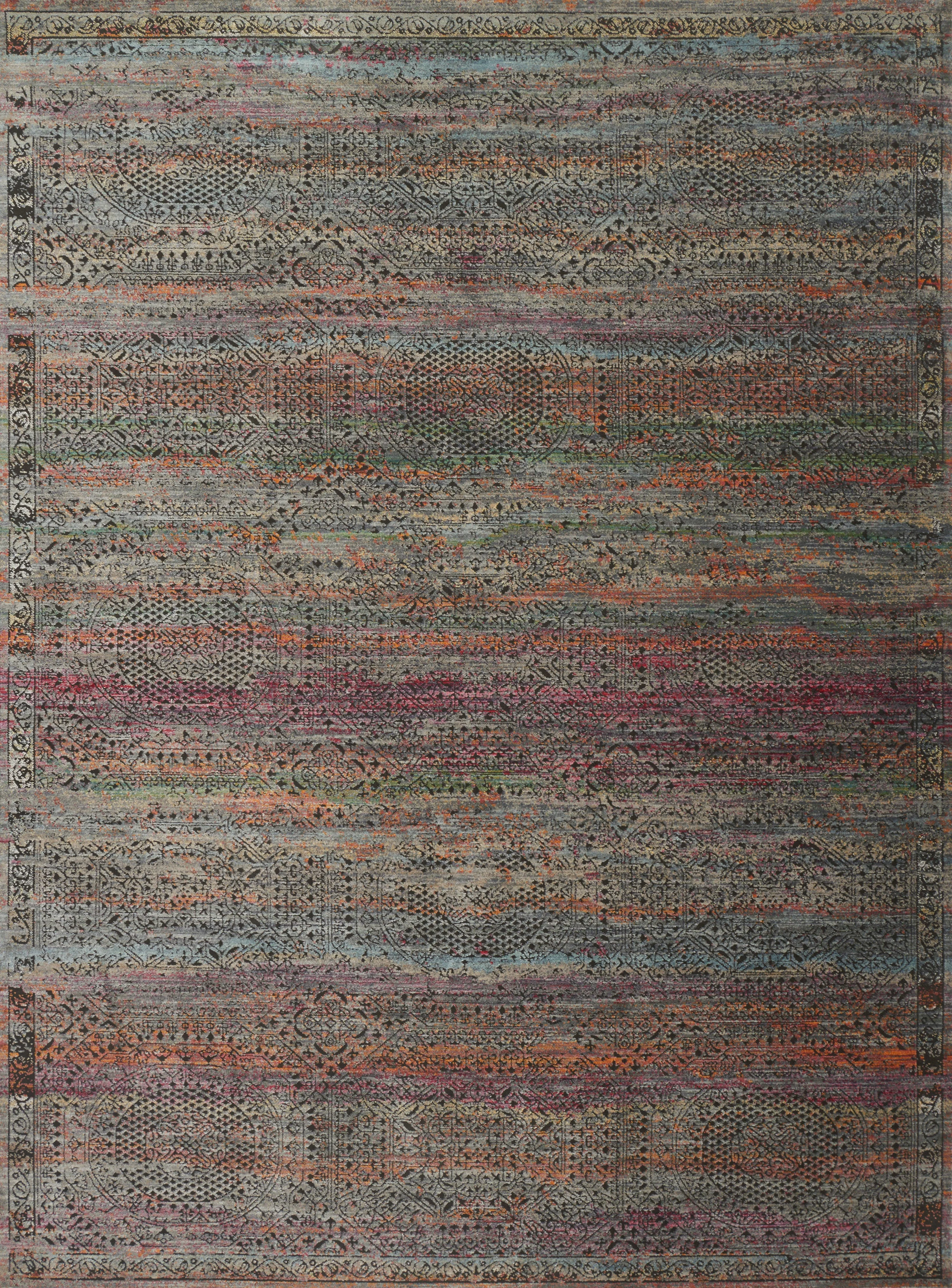 Loloi | Javari Collection | Charcoal / Sunset | JV-02
