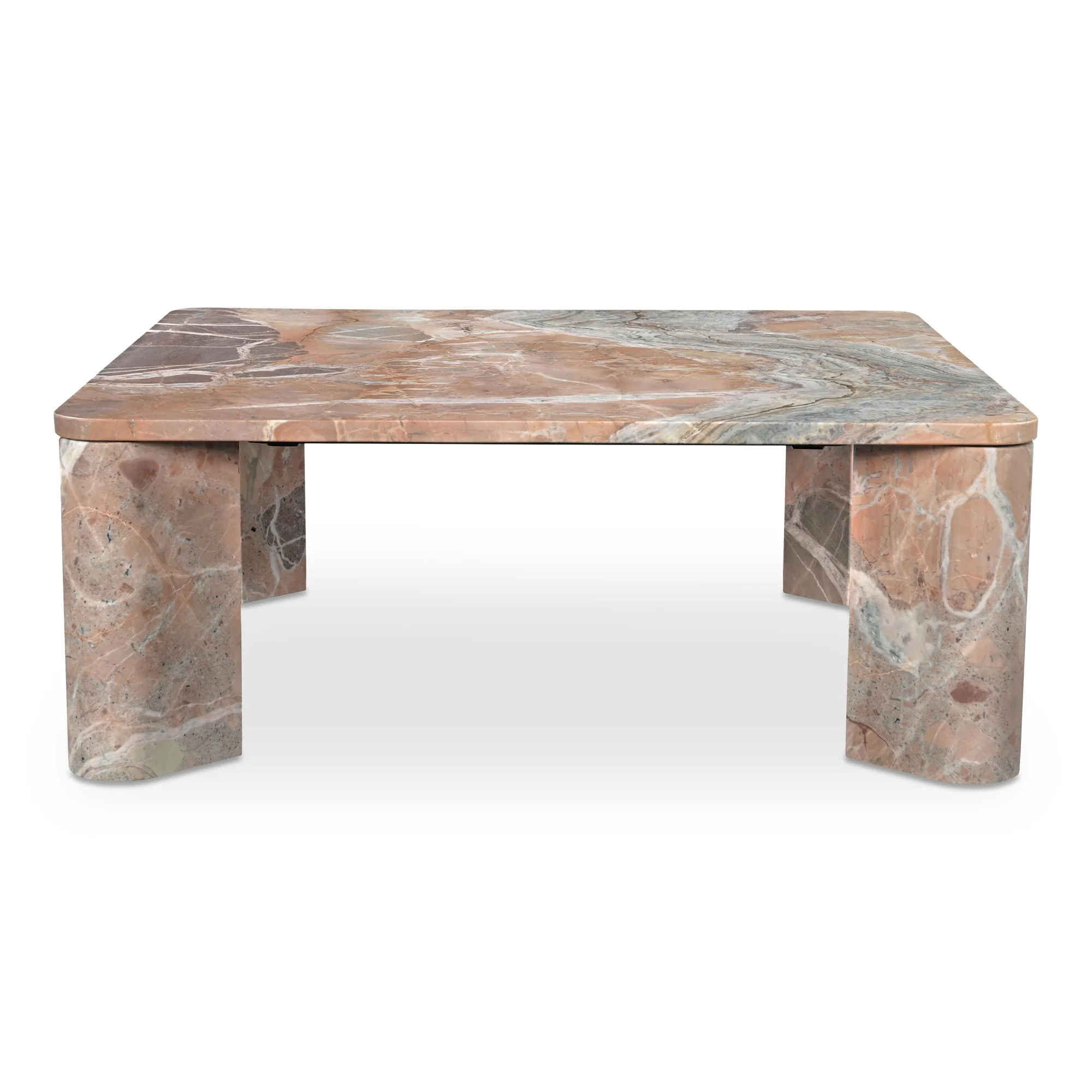 Segment Coffee Table Orange Levante Marble