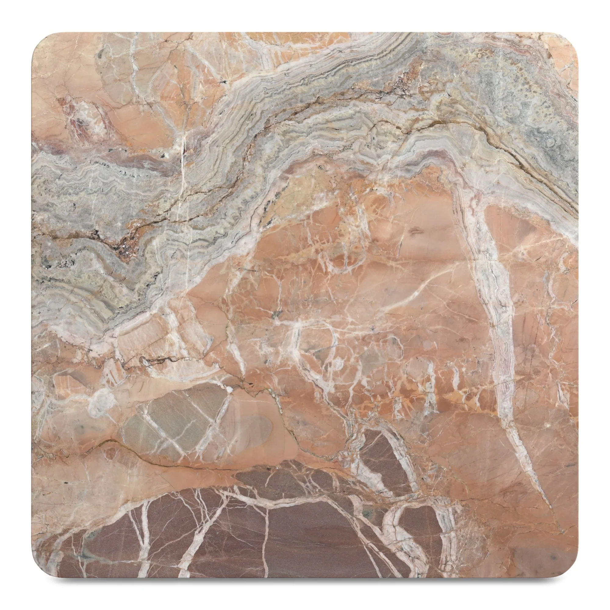 Segment Coffee Table Orange Levante Marble - Image 3