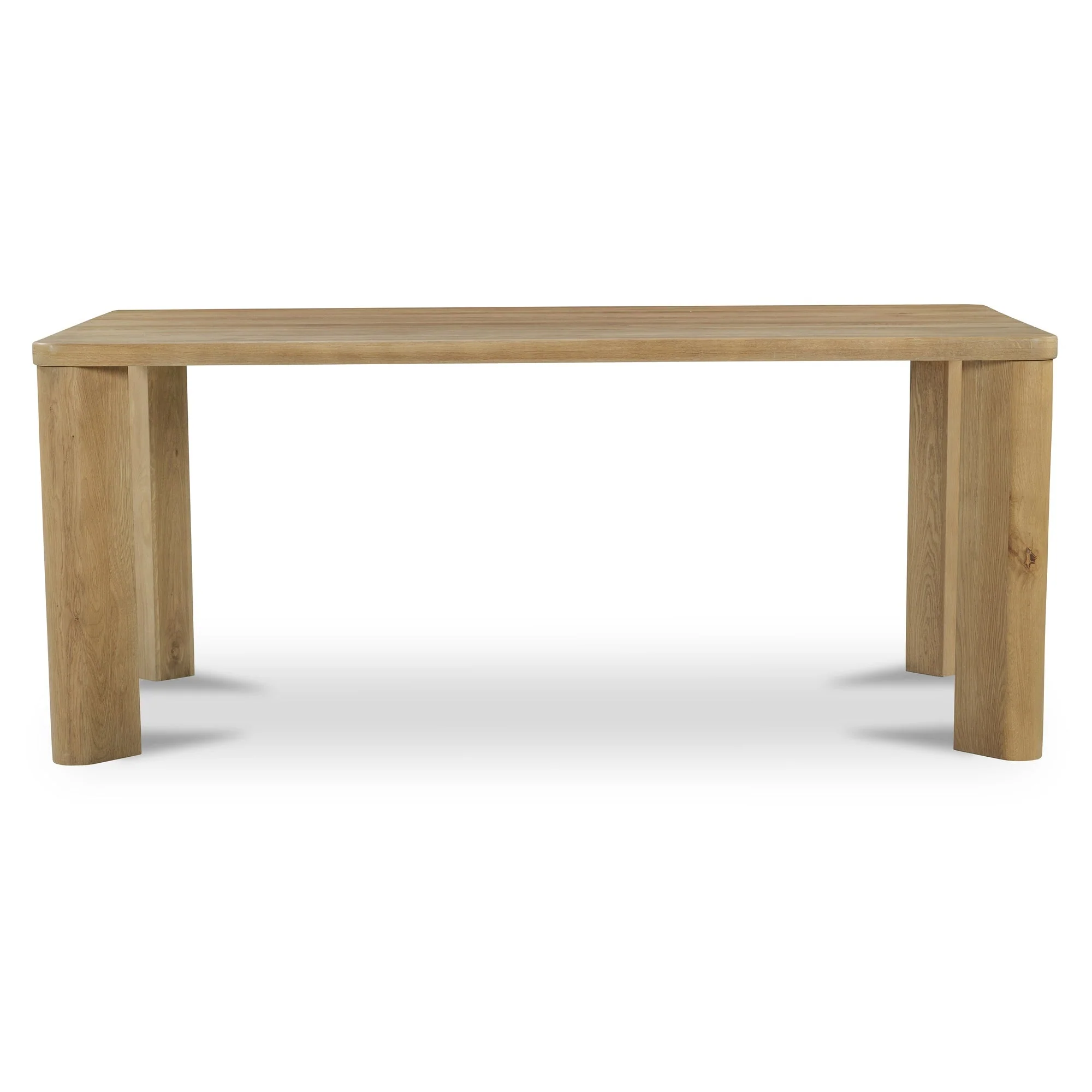 Segment Dining Table Wood Small Heritage Brown - Image 1