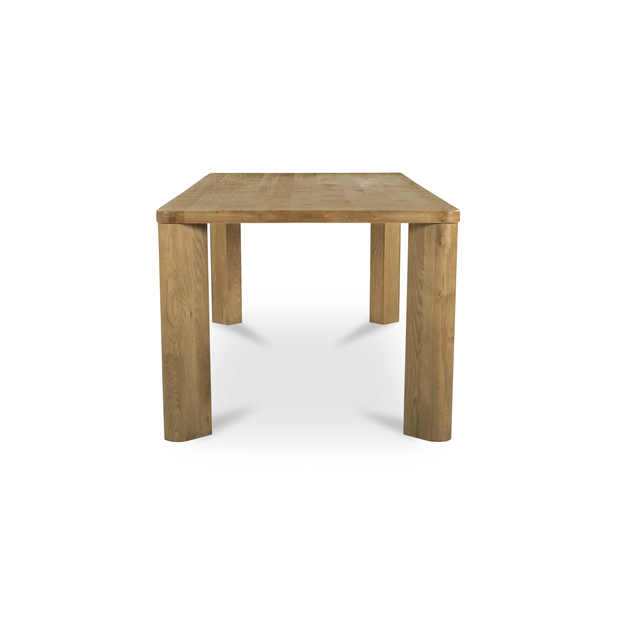 Segment Dining Table Wood Large Heritage Brown - Image 3