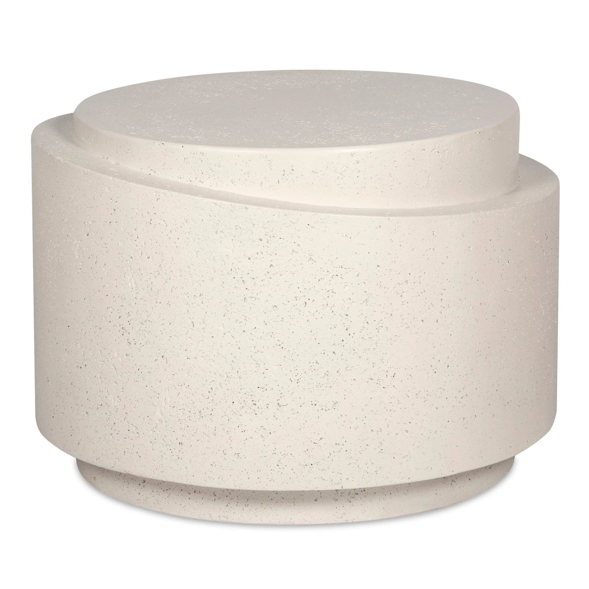 Cosmo Outdoor Accent Table Off White - Image 2