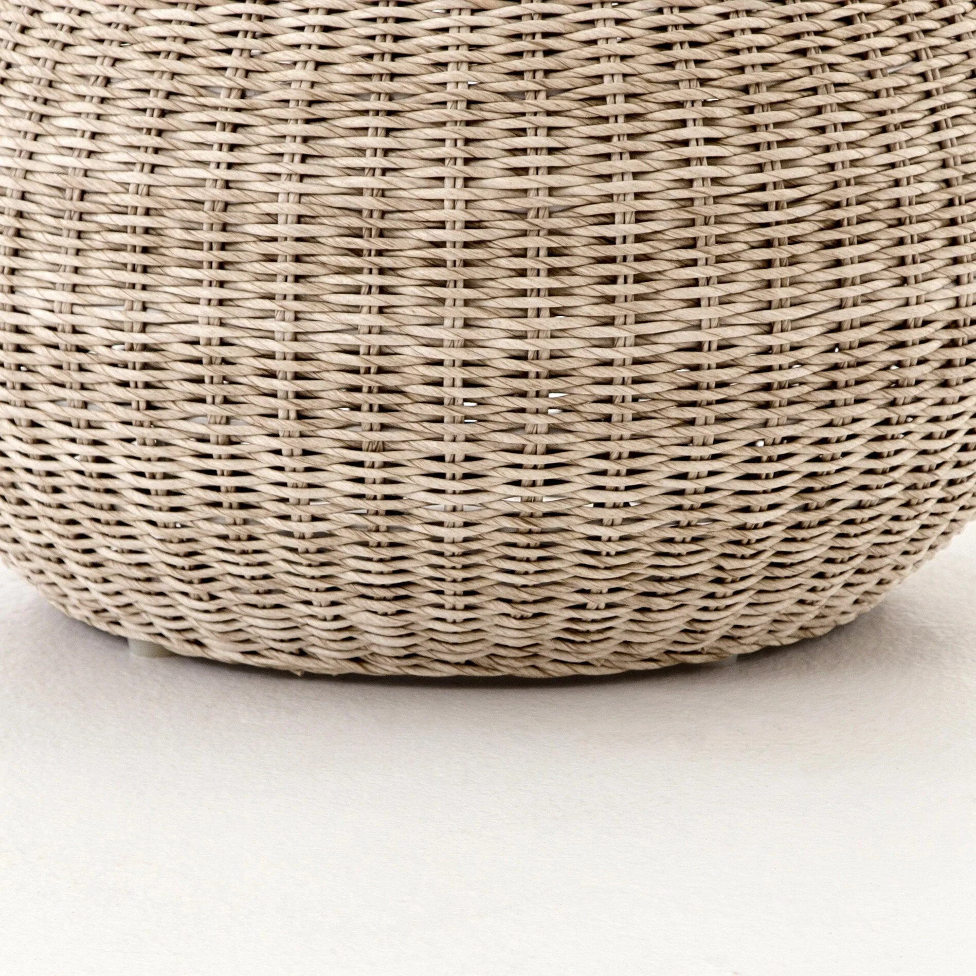 Phoenix Outdoor Accent Stool - Vintage White - Image 3