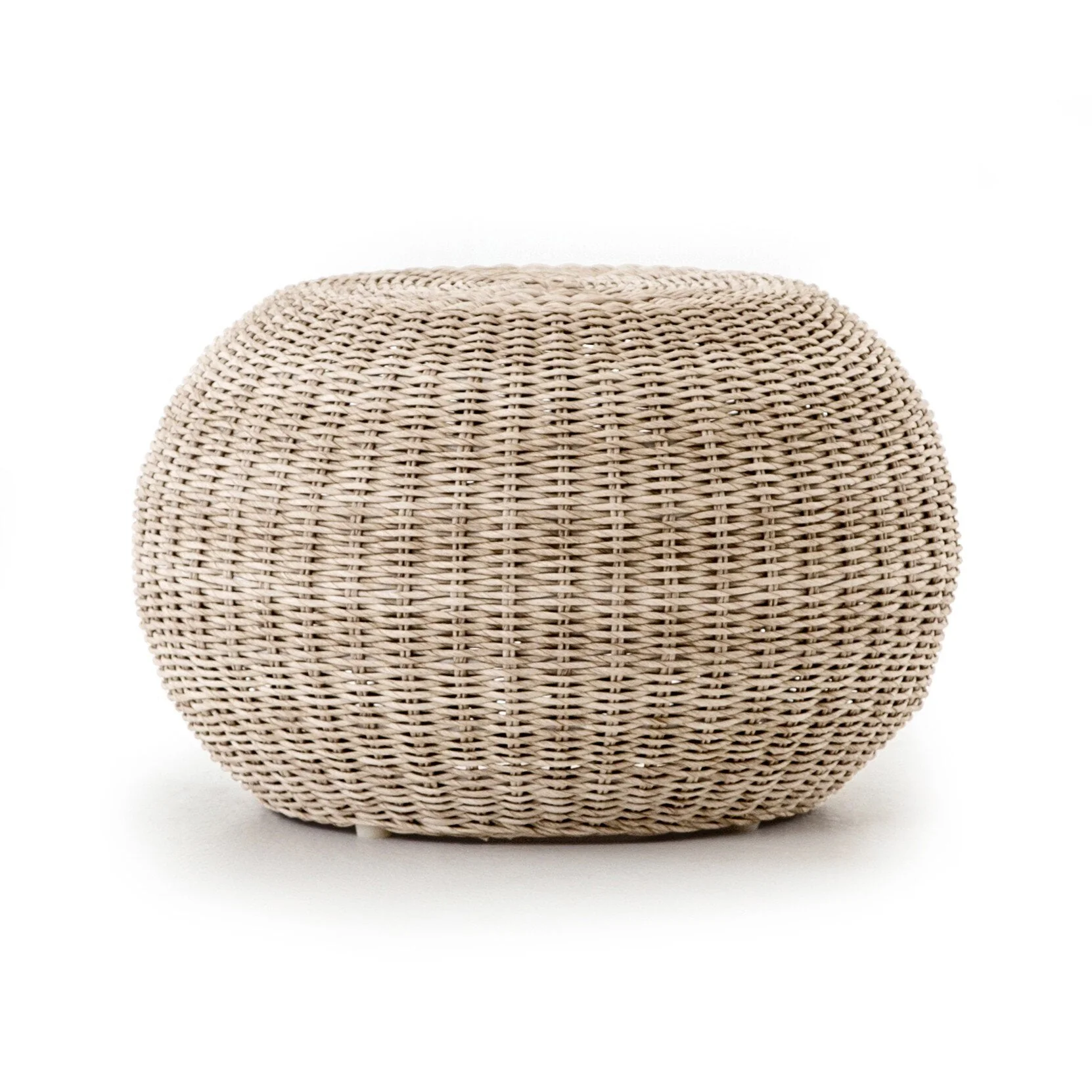 Phoenix Outdoor Accent Stool - Vintage White - Image 1