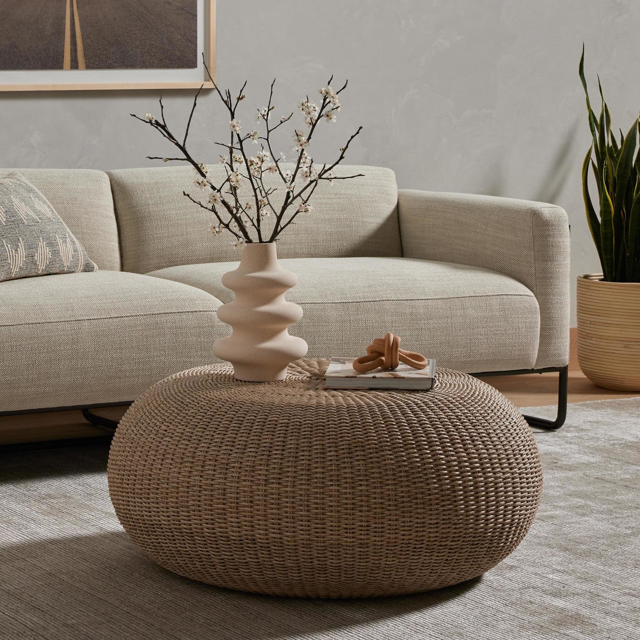 Phoenix Outdoor Coffee Table - Vintage White - Image 3