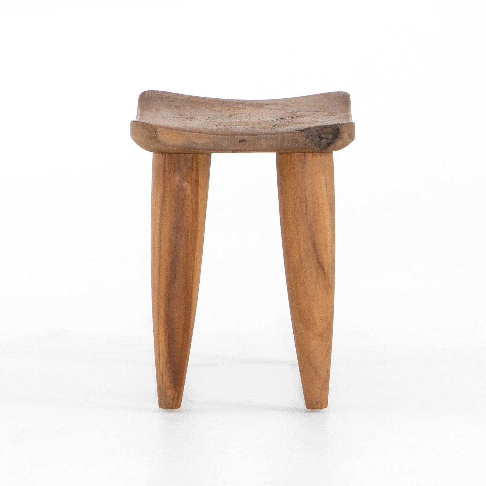 Zuri Outdoor Stool - Aged Natural Teak - Image 3