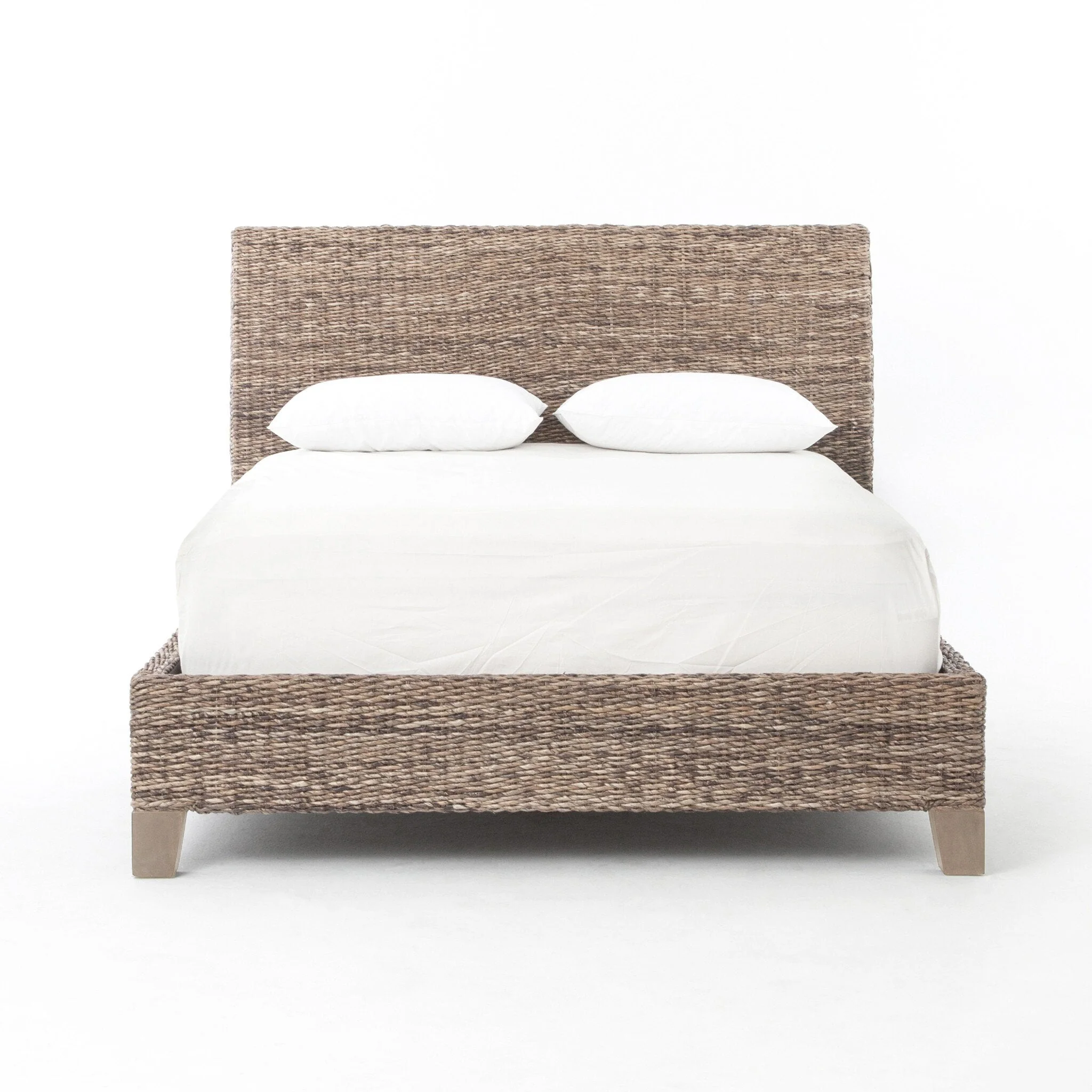 Banana Leaf Bed - Grey Wash Mango | King - Image 1