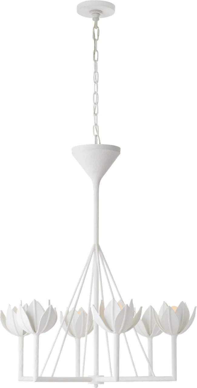 Alberto Small Single Tier Chandelier | Plaster White - Image 1