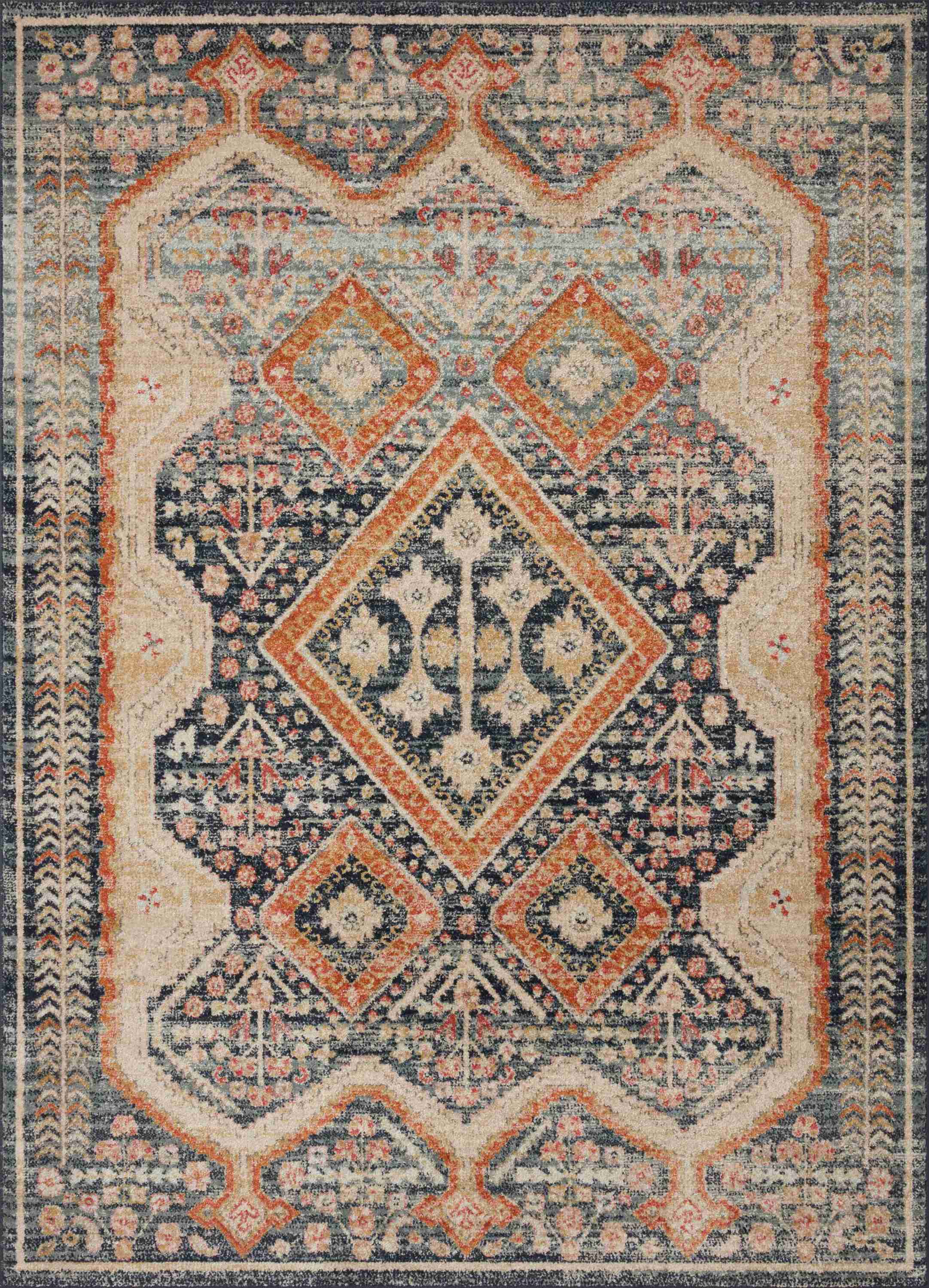 Loloi II | Jocelyn Collection | Navy / Multi | JOC-05 - Image 1