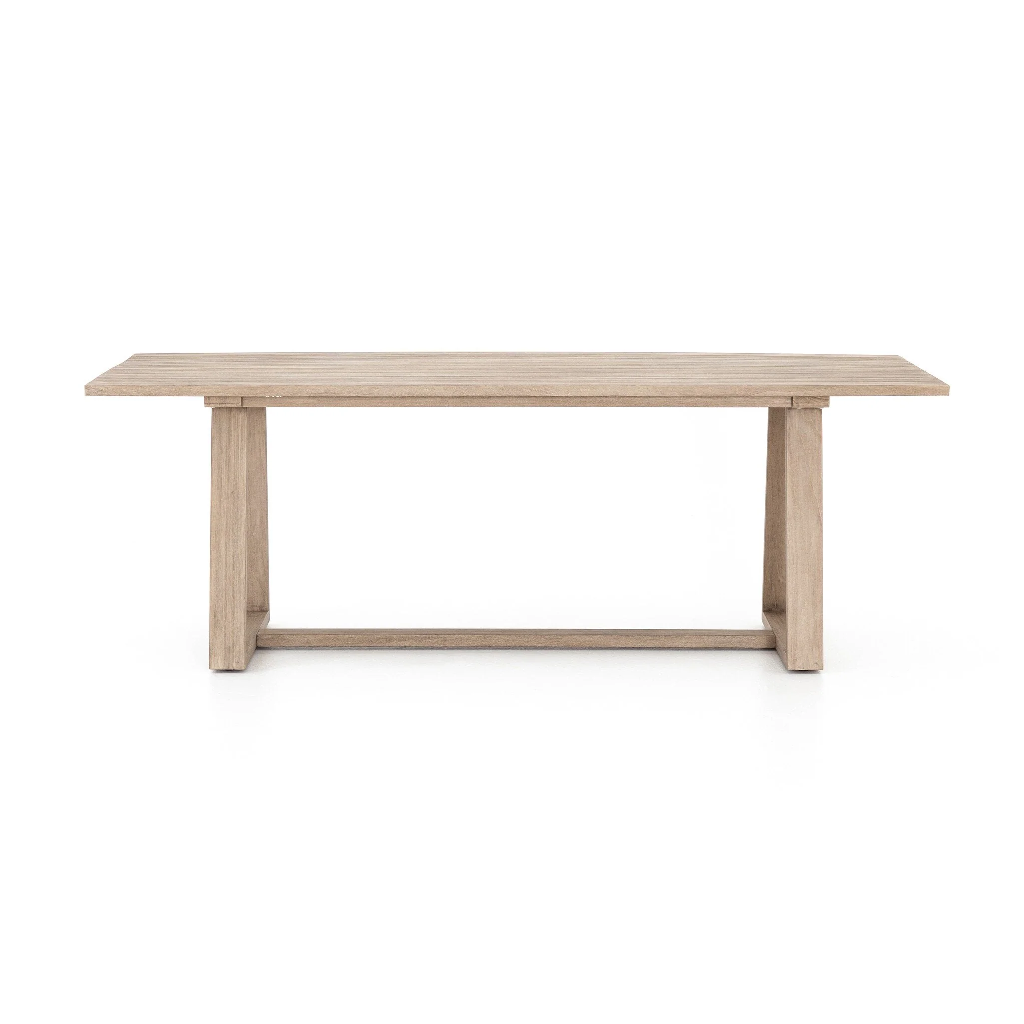 Atherton Outdoor Dining Table - Washed Brown-FSC - Image 1
