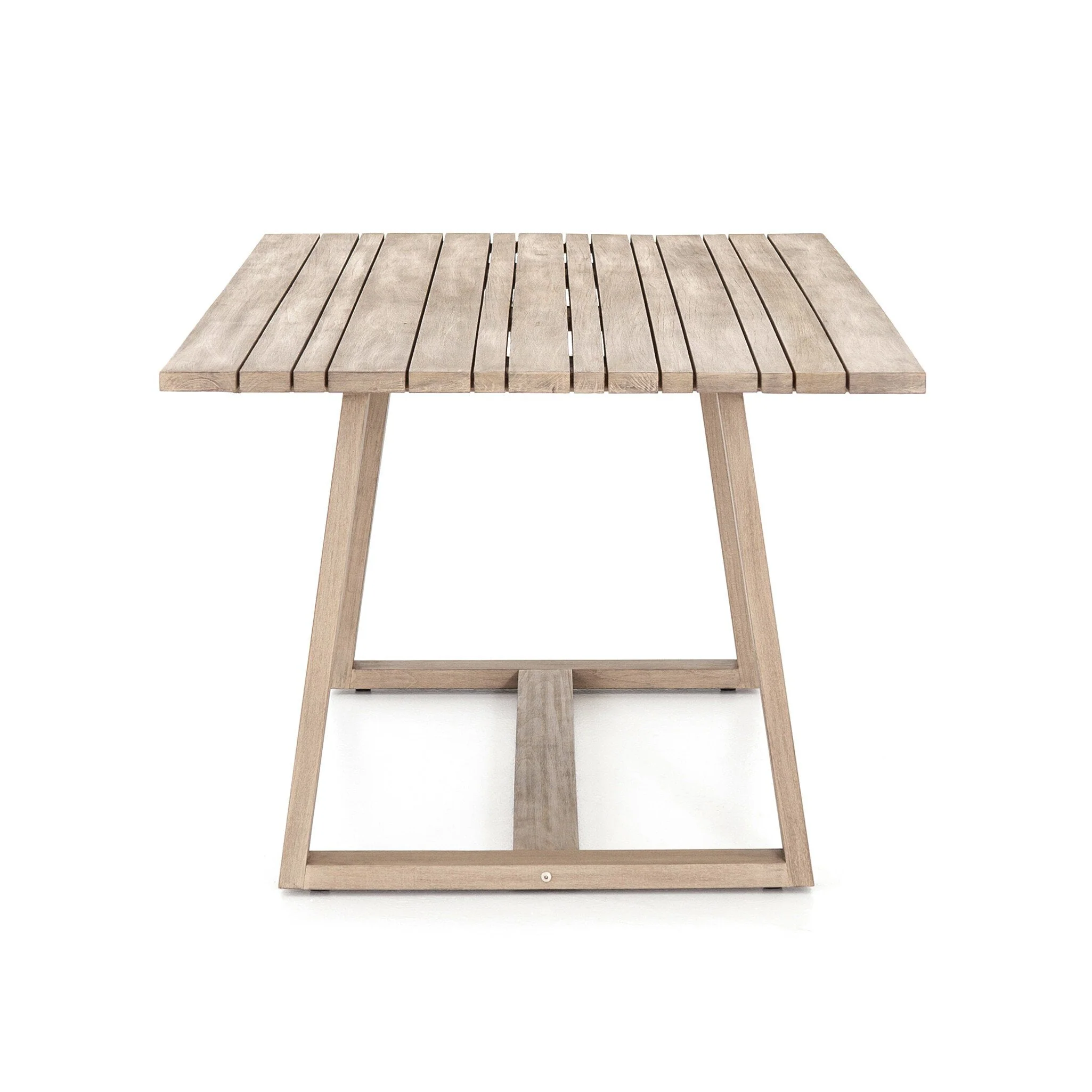 Atherton Outdoor Dining Table - Washed Brown-FSC - Image 3