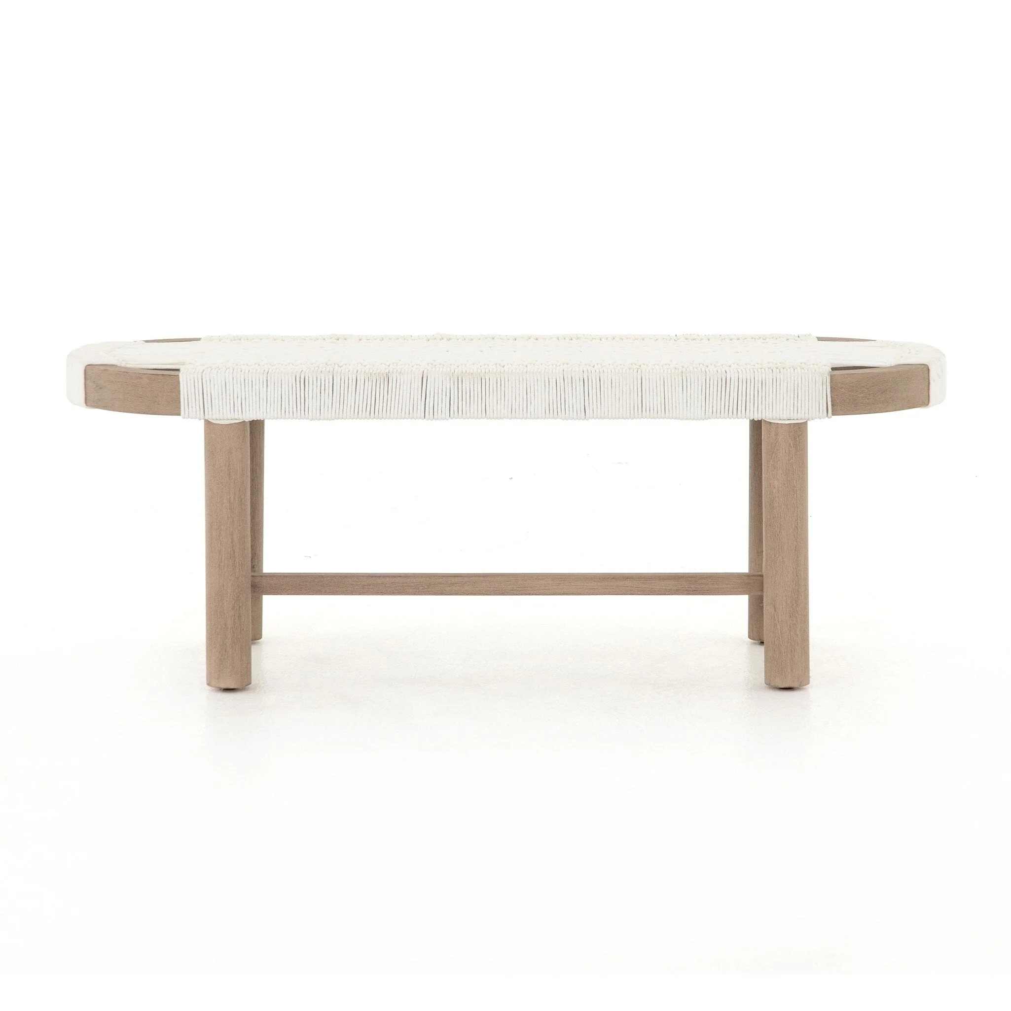 Sumner Outdoor Bench – White Rope