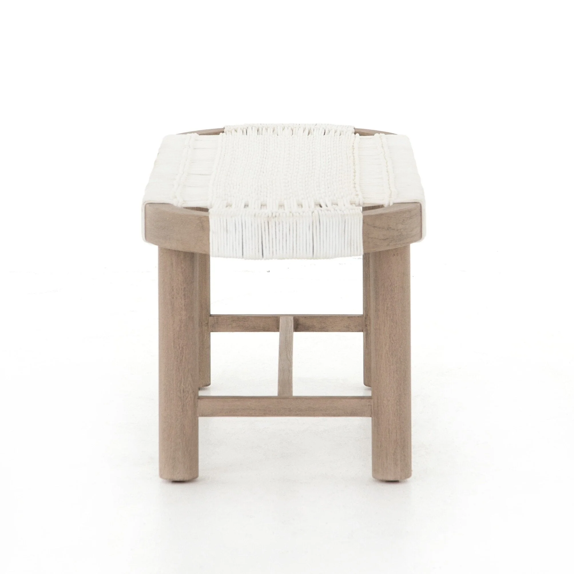 Sumner Outdoor Bench - White Rope - Image 3