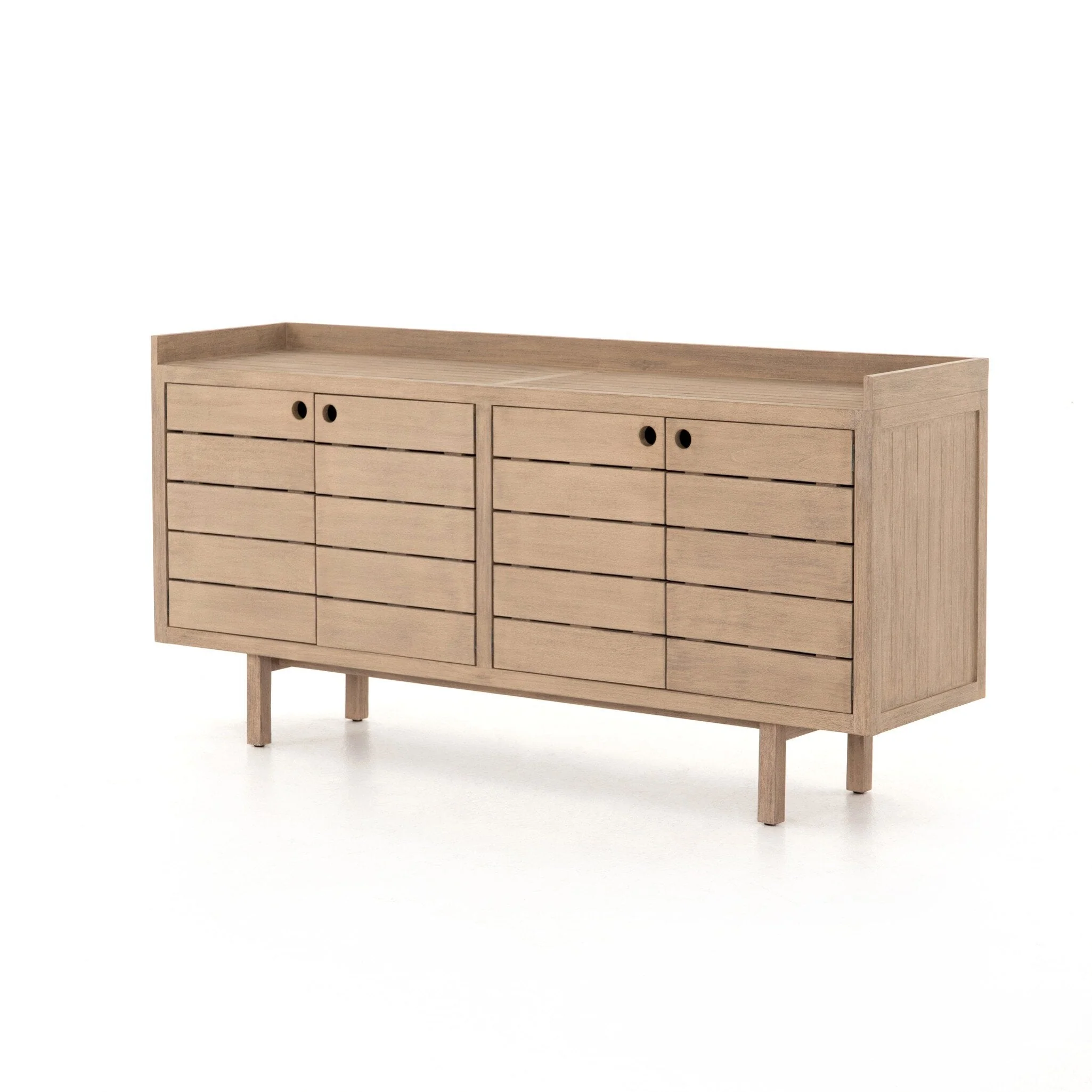 Lula Outdoor Sideboard - Washed Brown-FSC - Image 2