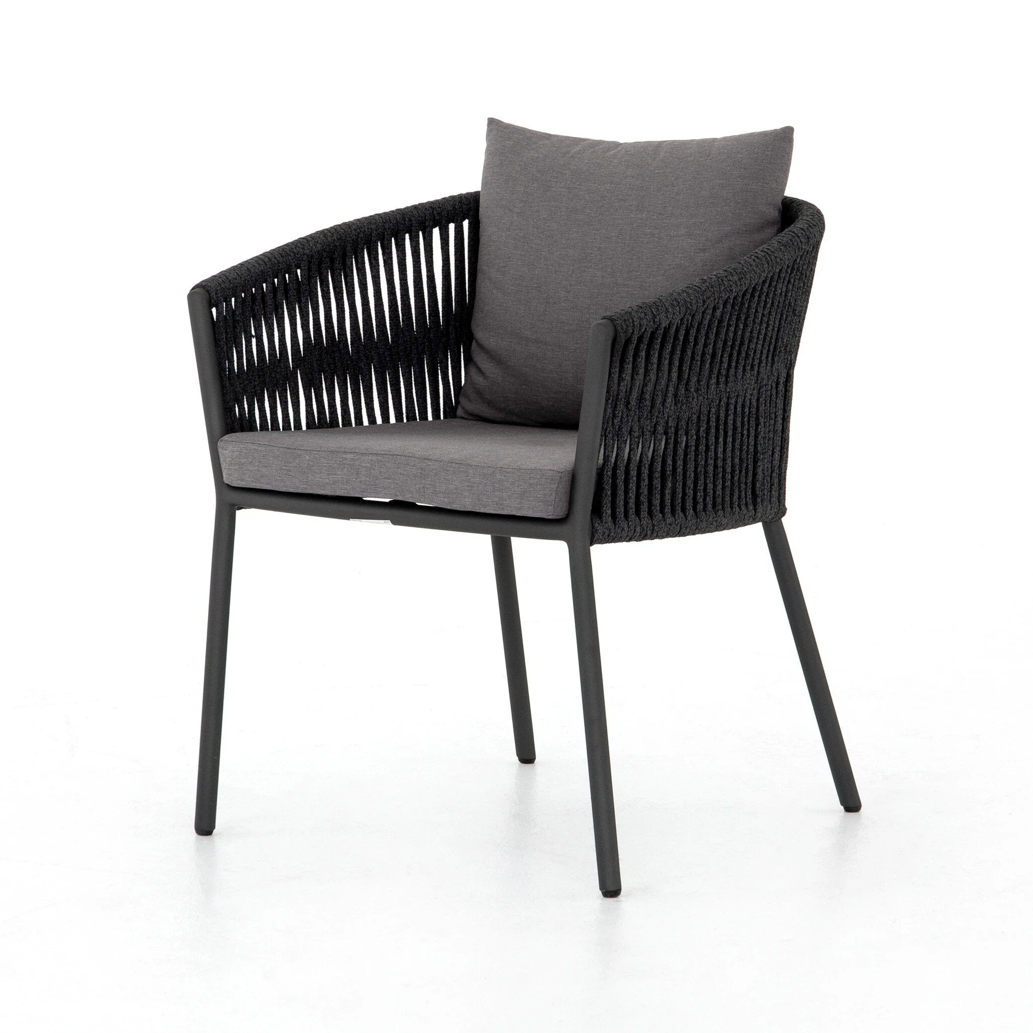 Porto Outdoor Dining Chair - Venao Charcoal - Image 2