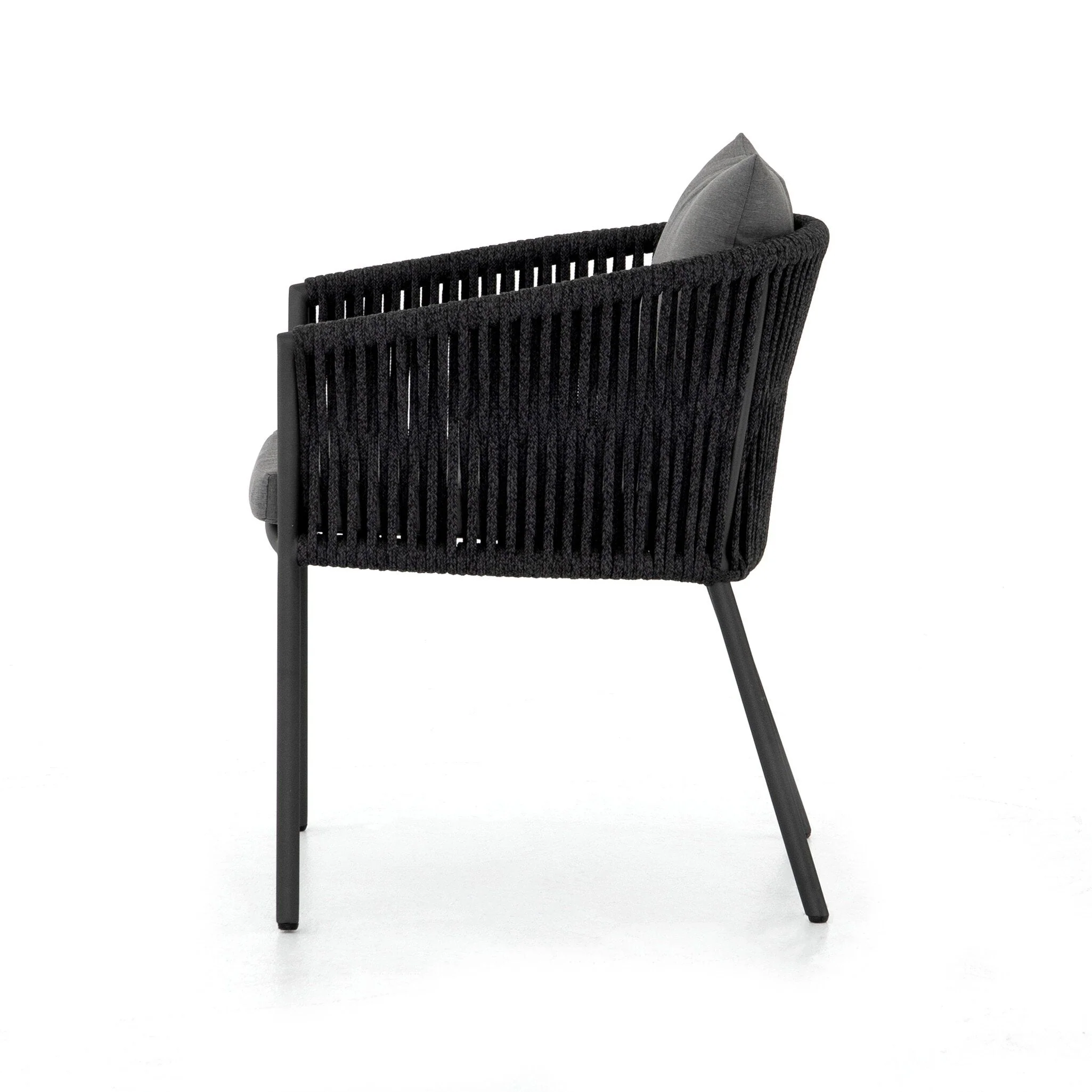 Porto Outdoor Dining Chair - Venao Charcoal - Image 3