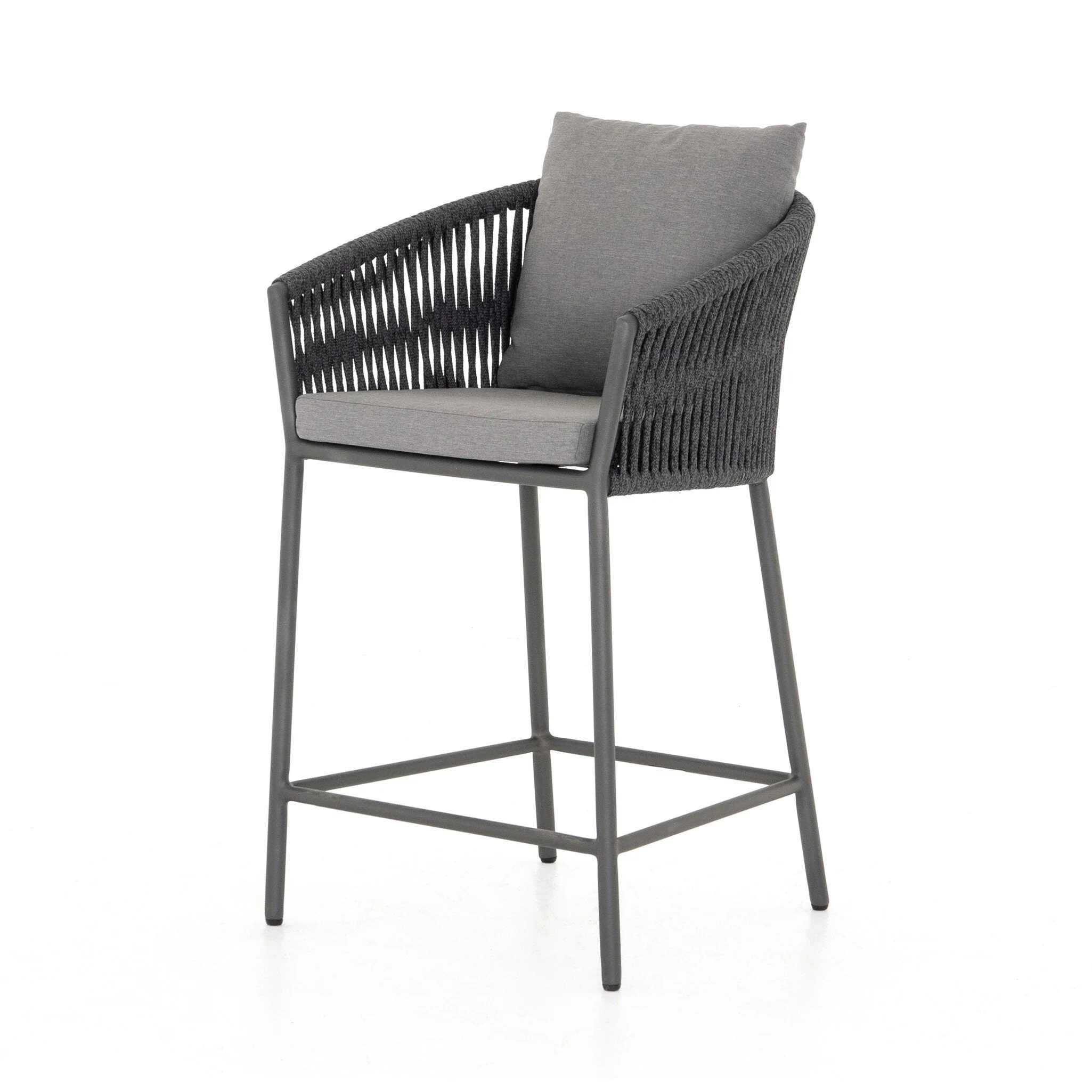 Porto Outdoor Counter Stool - Venao Charcoal - Image 2