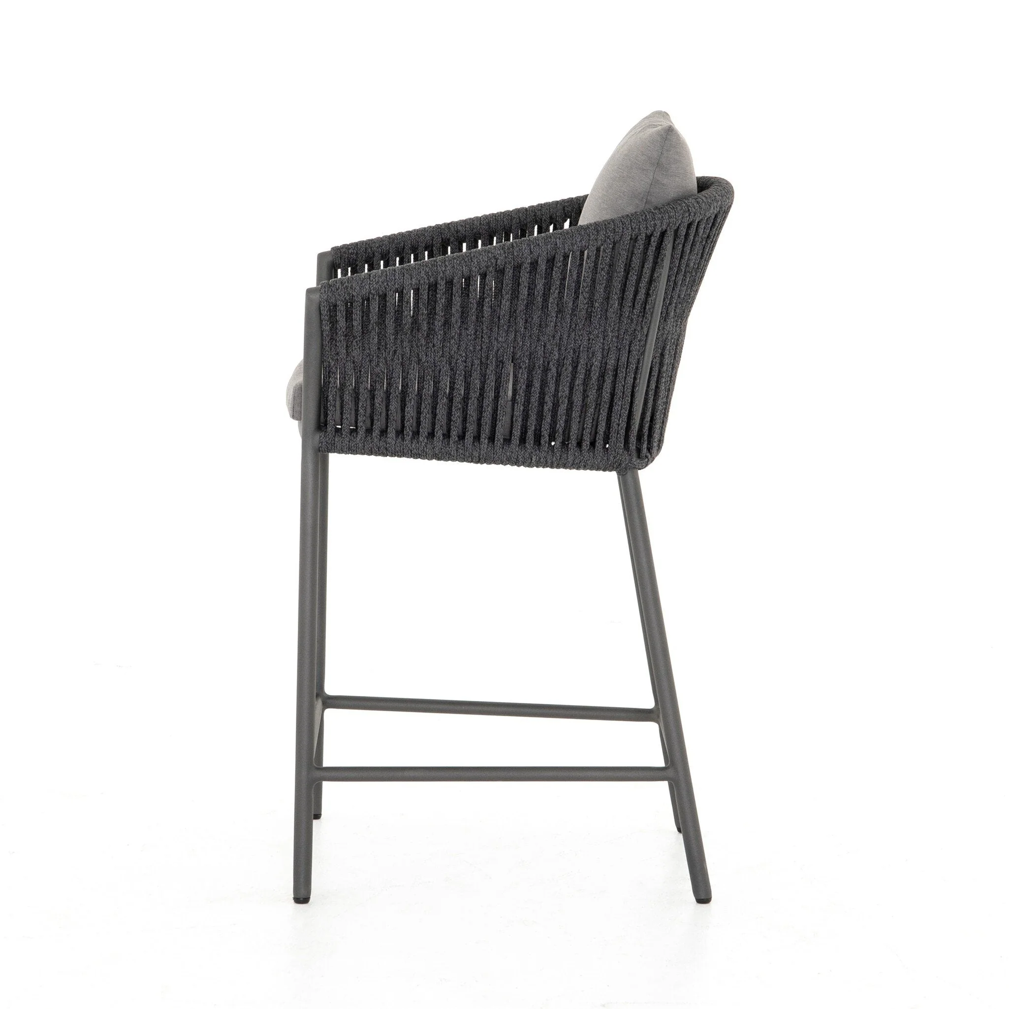 Porto Outdoor Counter Stool - Venao Charcoal - Image 3