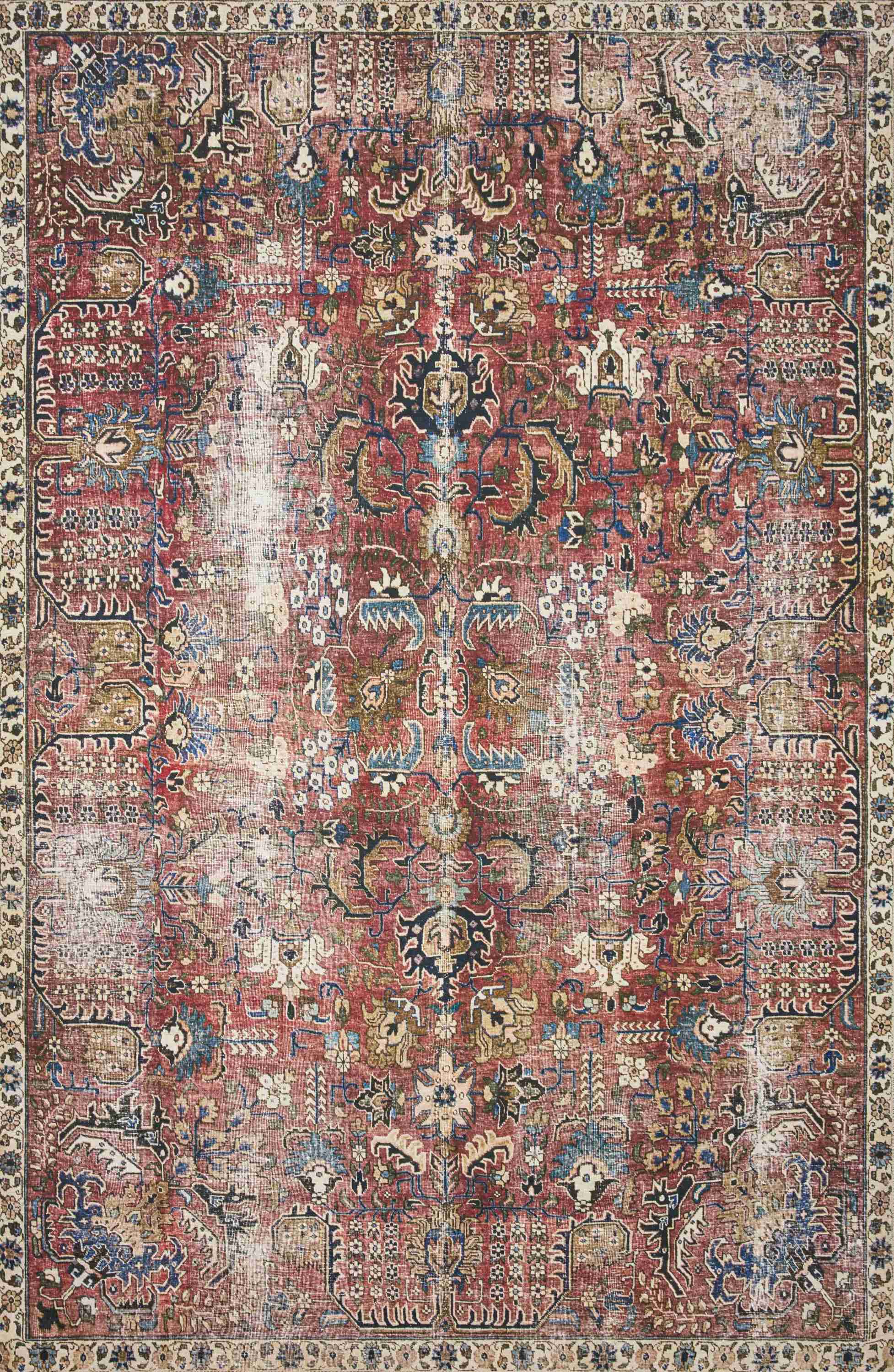 Chris Loves Julia x Loloi | Jules Collection | Merlot / Multi | 46204 - Image 1