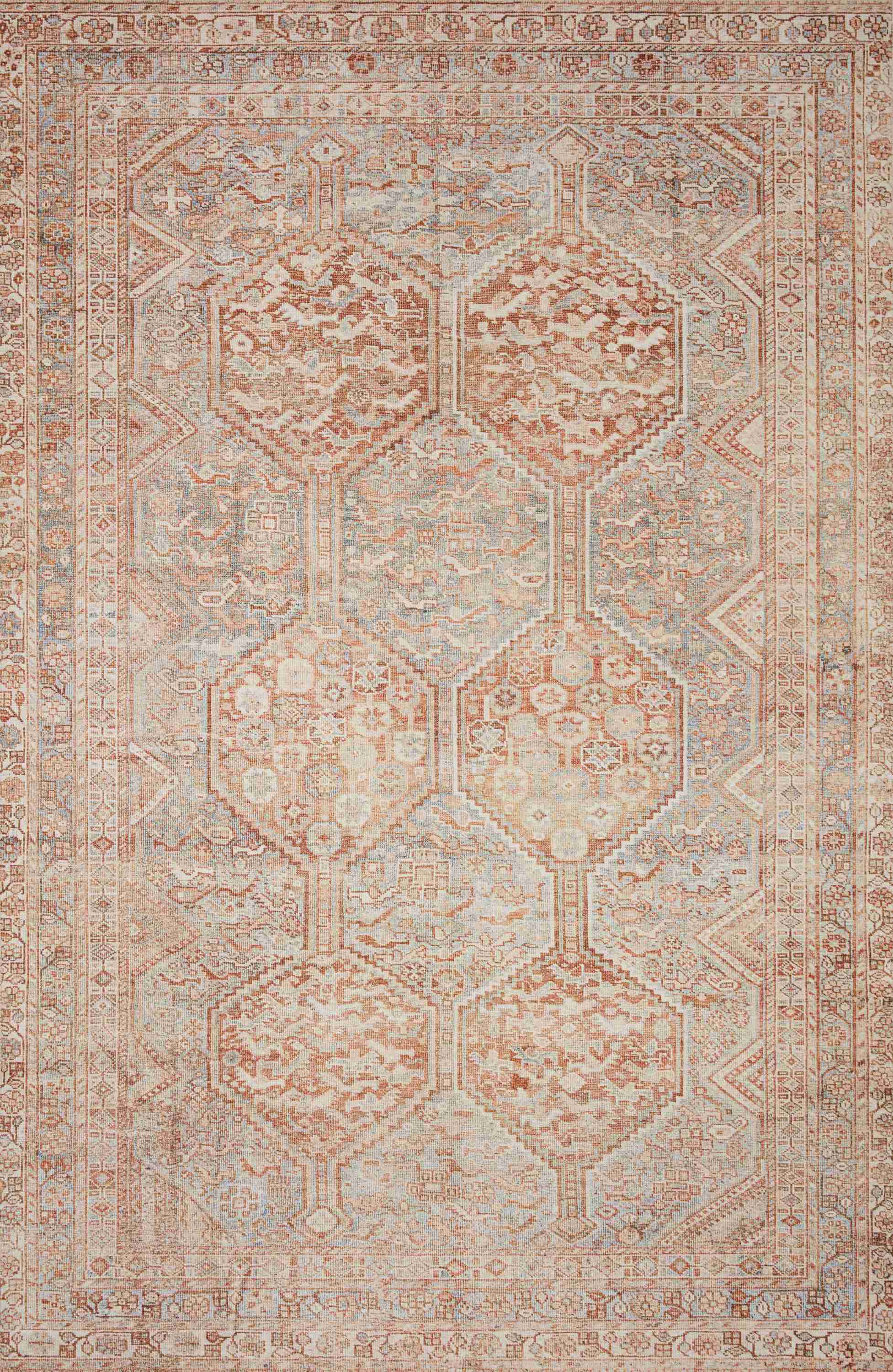Chris Loves Julia x Loloi | Jules Collection | Tangerine / Mist | 46207 - Image 1