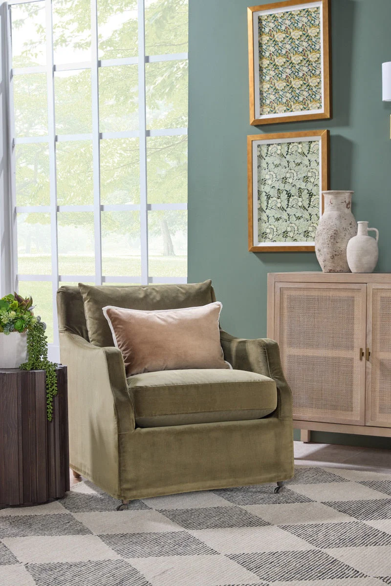 Jade Slipcover Club Chair - Image 3