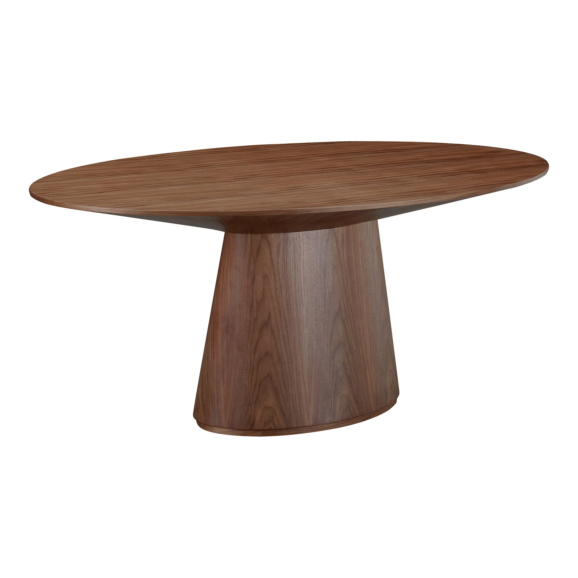Otago Oval Dining Table Walnut Brown - Image 2