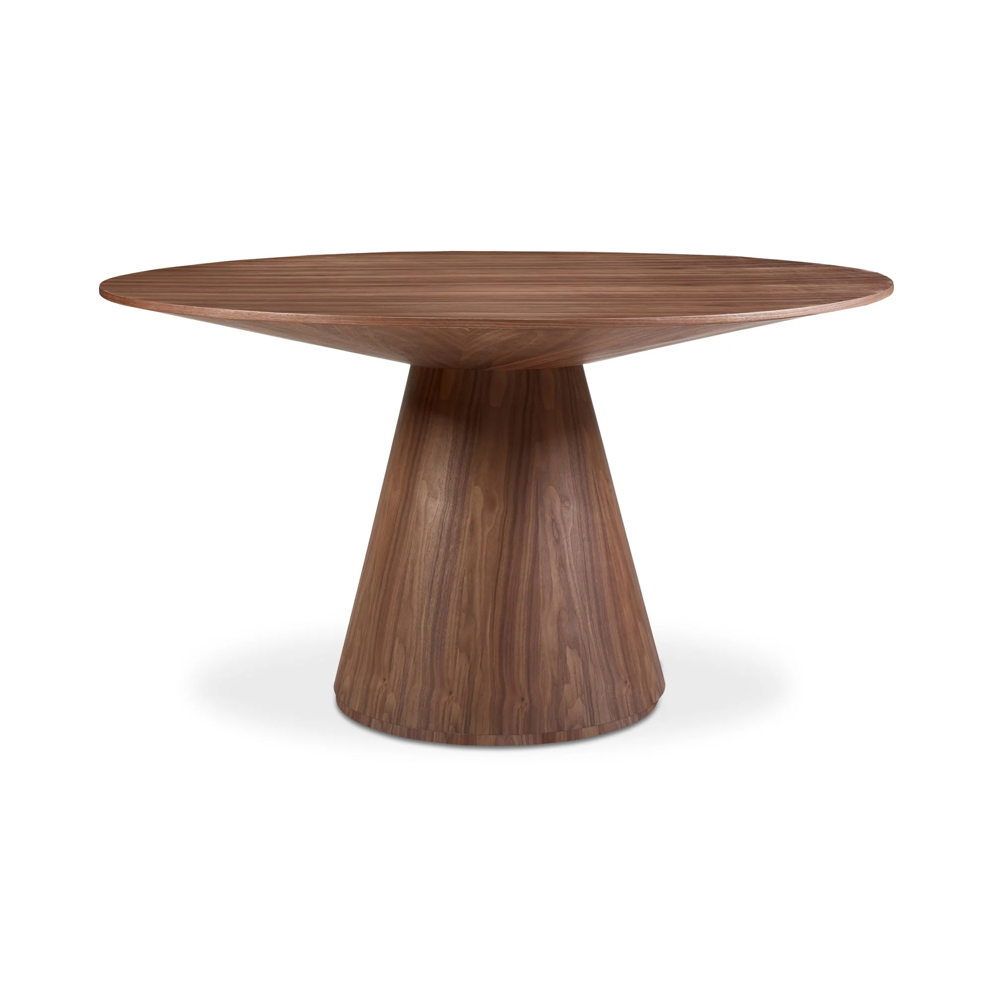 Otago Round 54In Dining Table Walnut Brown - Image 1