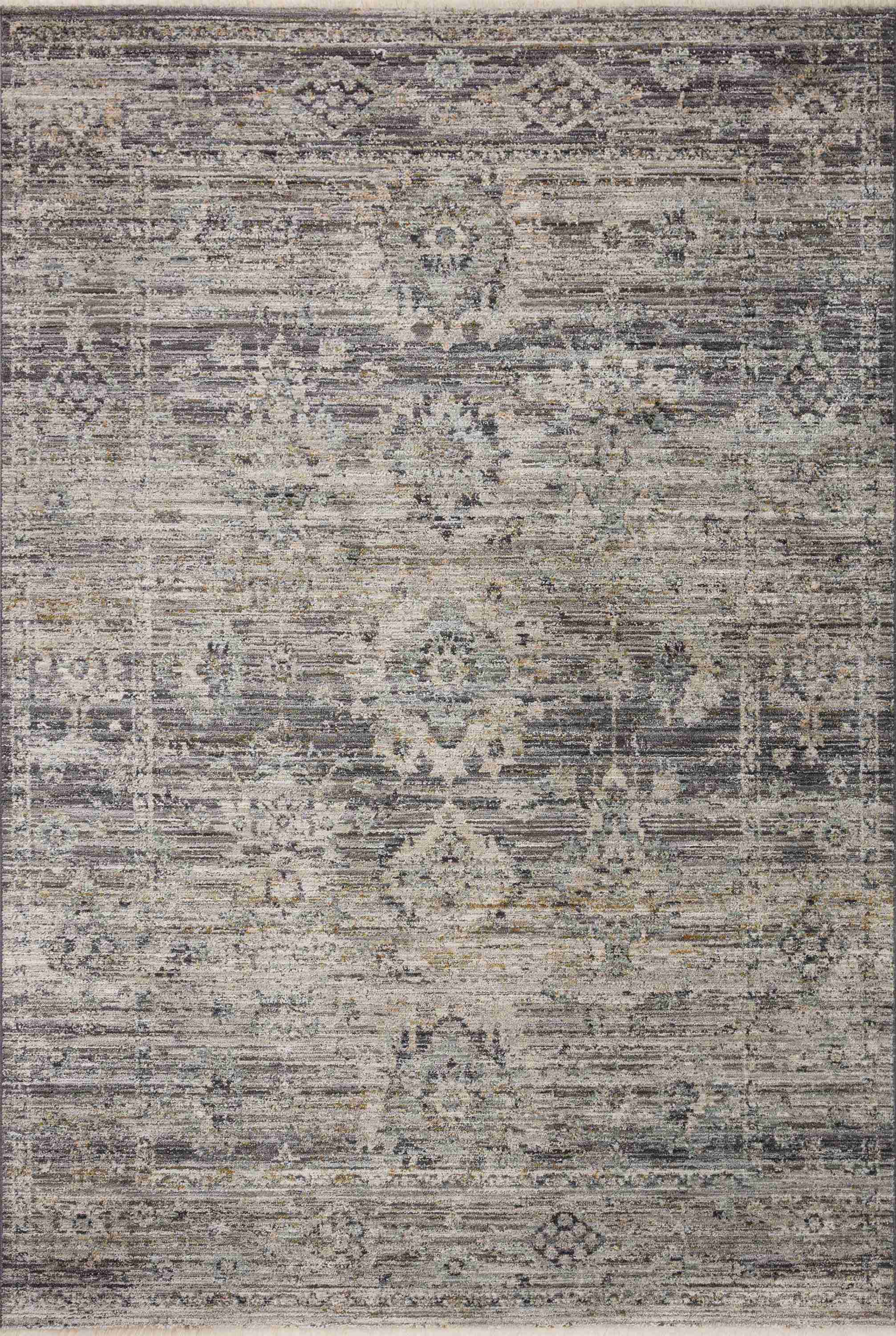 Jean Stoffer x Loloi | Katherine Collection | Graphite / Jade | KES-05 - Image 1