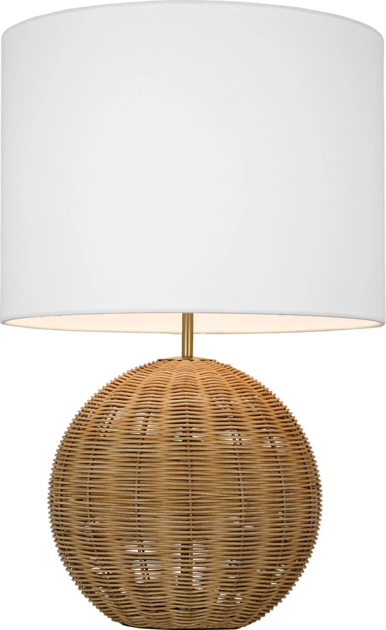 Mari Medium Table Lamp Rattan Bulbs Inc - Image 1