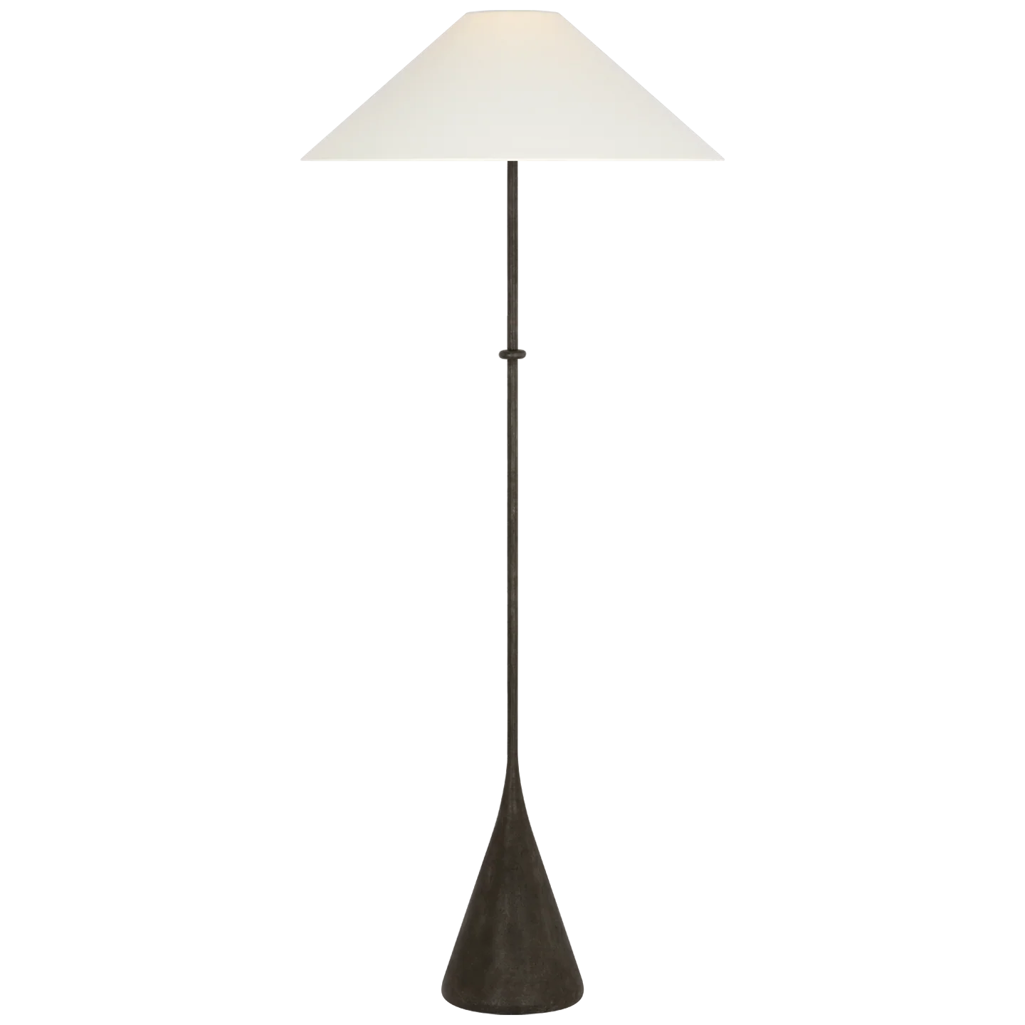 Zealous 62" Floor Lamp | Garden Bronze | Linen Shade - Image 1
