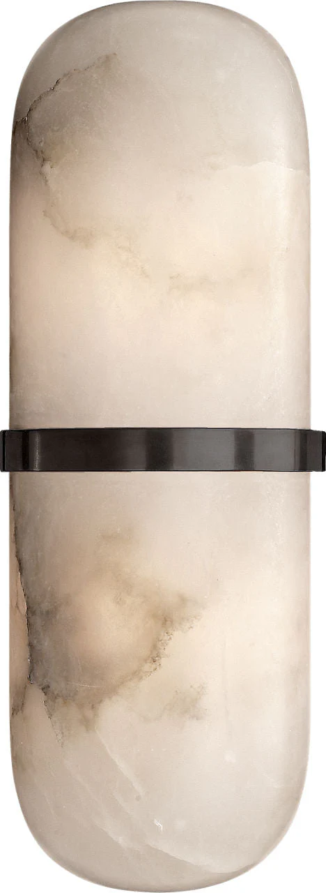 Melange Pill Form Sconce | Bronze | Alabaster - Image 1