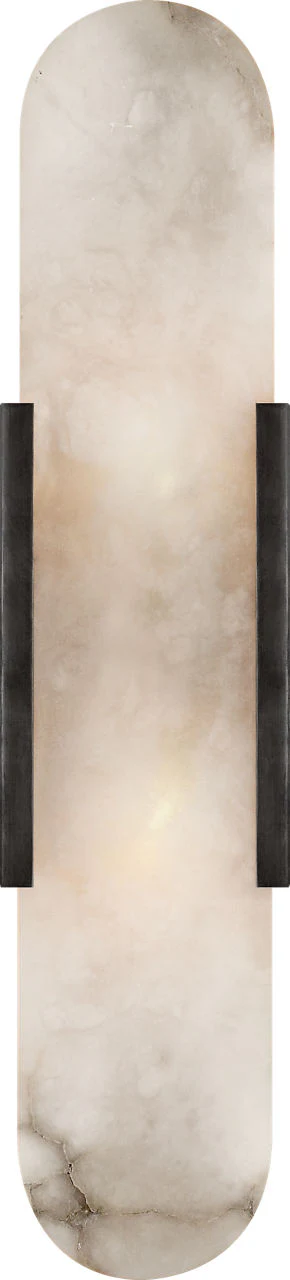 Melange Elongated Sconce | Bronze | Alabaster - Image 1