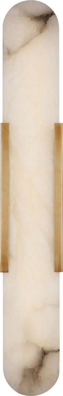 Melange 28" Elongated Sconce | Antique-Burnished Brass | Alabaster - Image 1