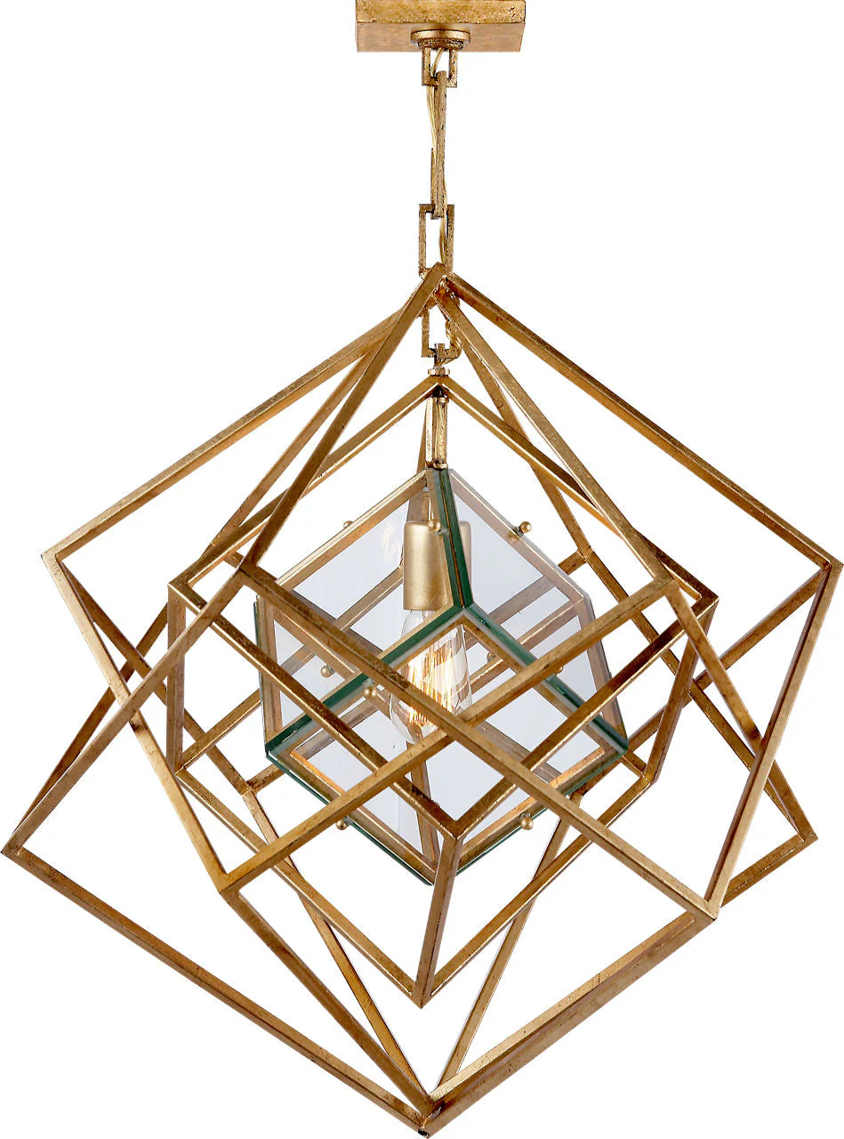 Cubist Small Chandelier | Gild - Image 1