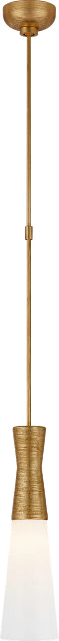 Utopia Medium Pendant | Gild | White Glass - Image 1