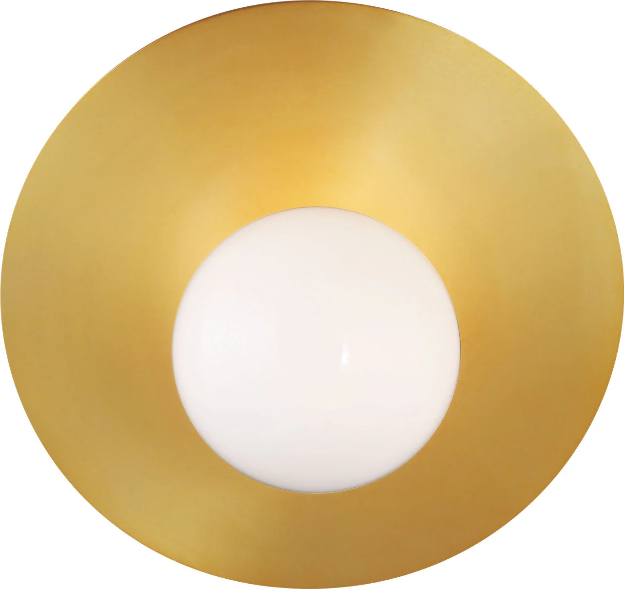 Nodes Large Angled Sconce | Burnished Brass - Image 1