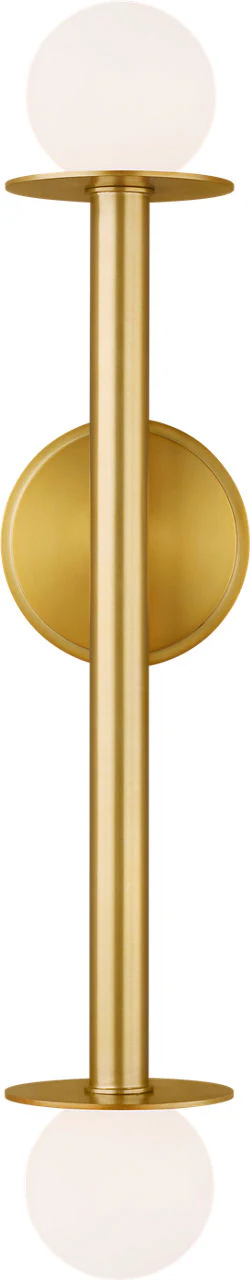 Nodes Double Sconce | Burnished Brass - Image 2