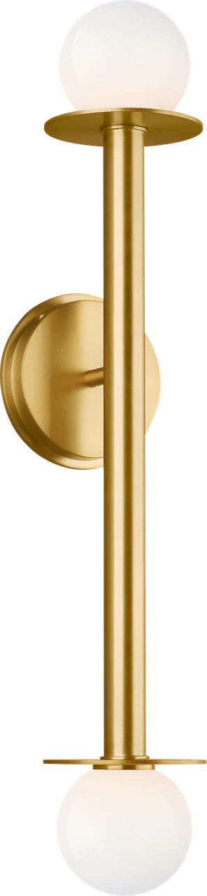 Nodes Double Sconce | Burnished Brass - Image 1