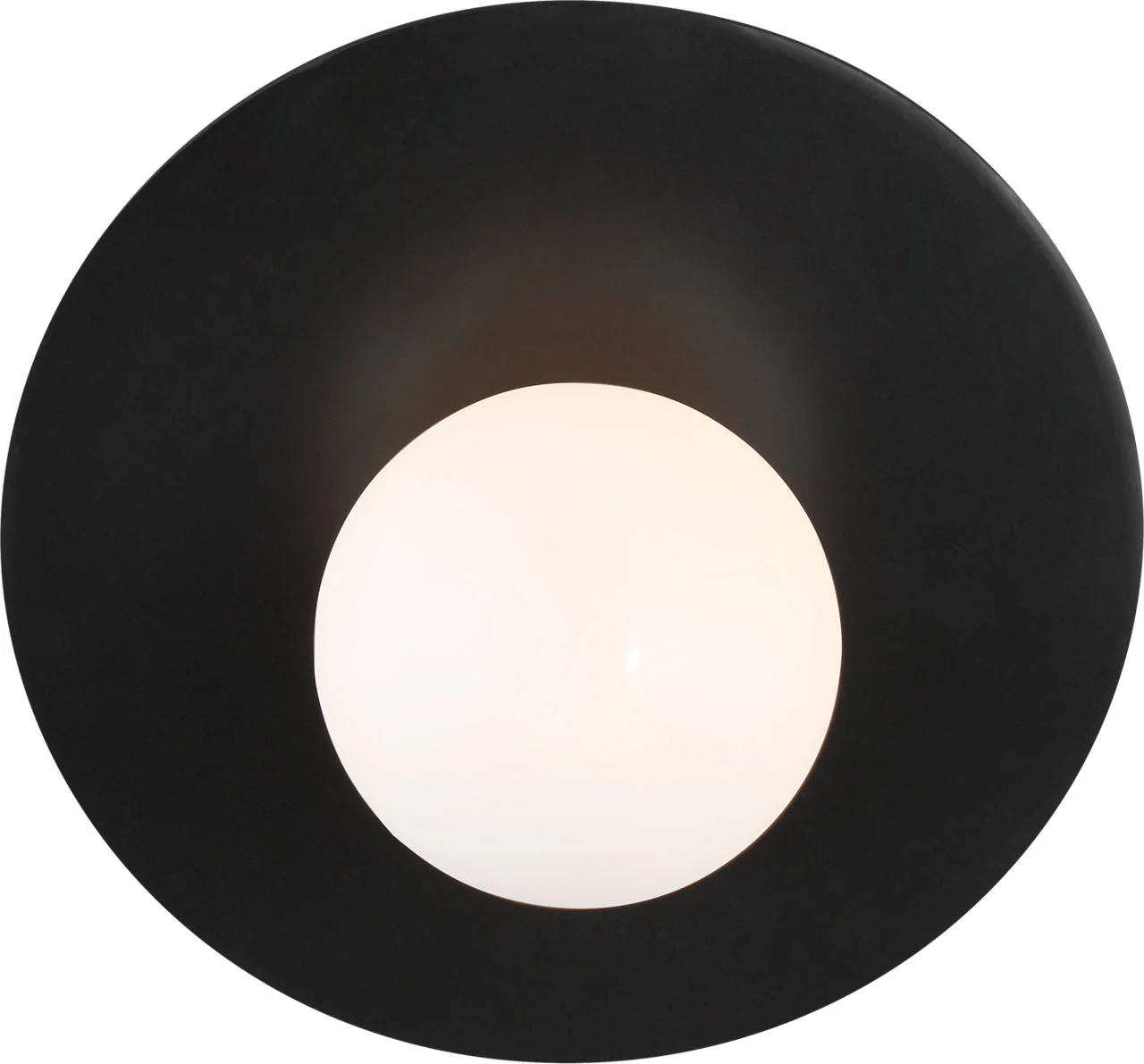 Nodes Large Angled Sconce | Midnight Black - Image 1