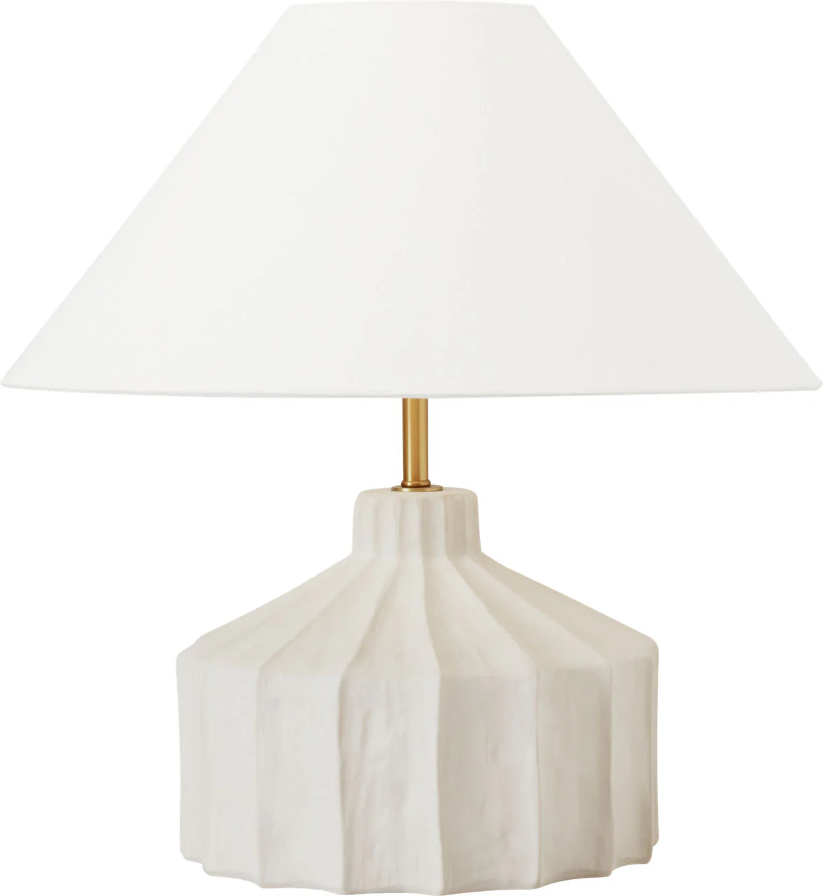 Veneto Medium Table Lamp Matte Concrete Bulbs Inc - Image 1
